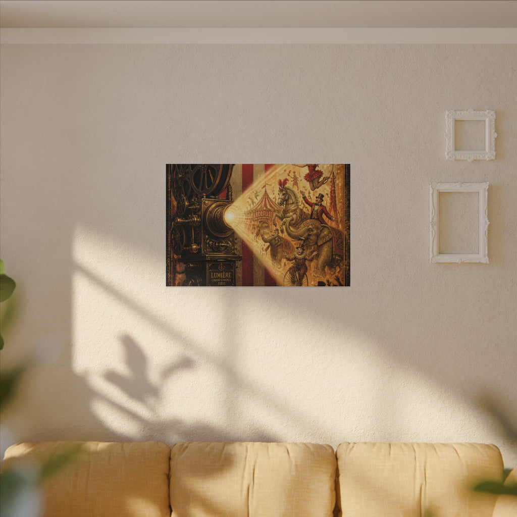Film Camera Projector Show Wall Art Canvas 24×36 Baroque Studio Decor Maximalist Print