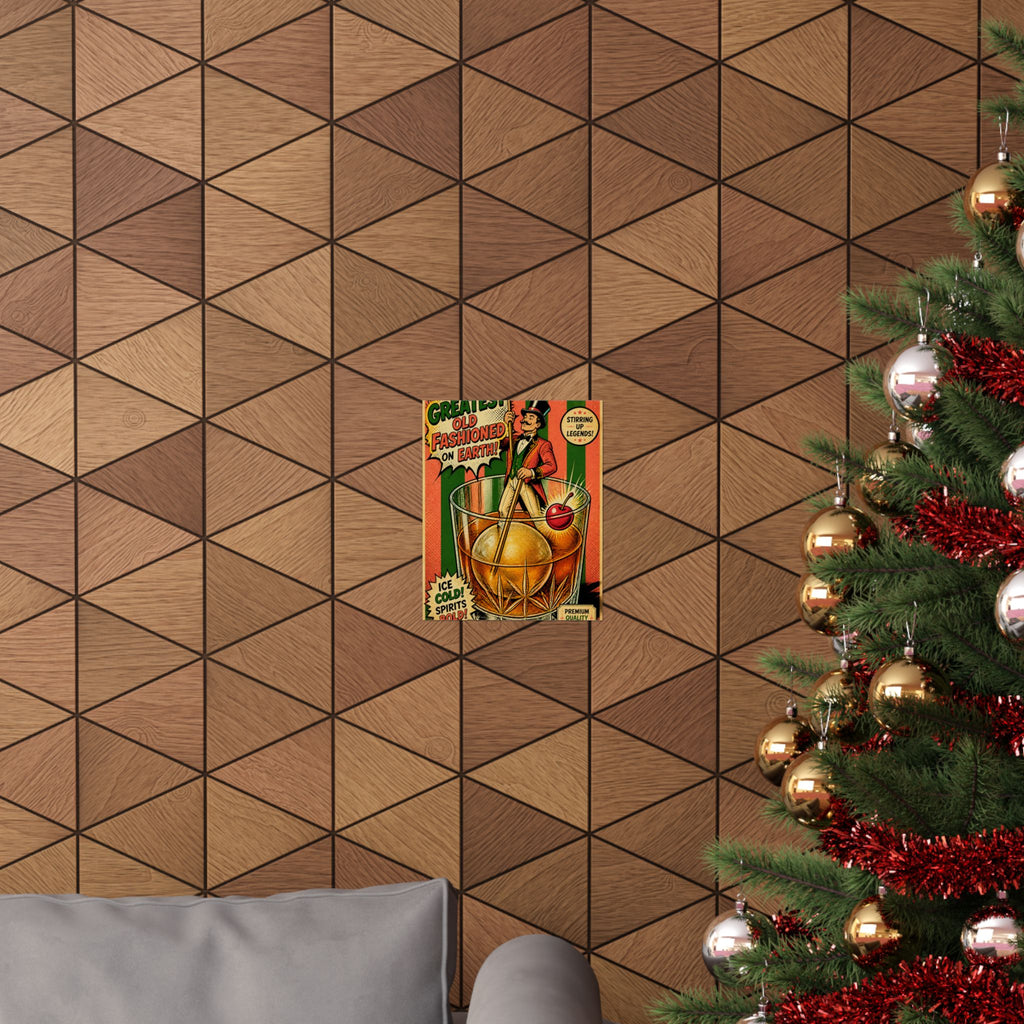Old Fashioned Ringmaster Wall Art Poster 24×36 Pop Art Restaurant Decor Maximalist Print