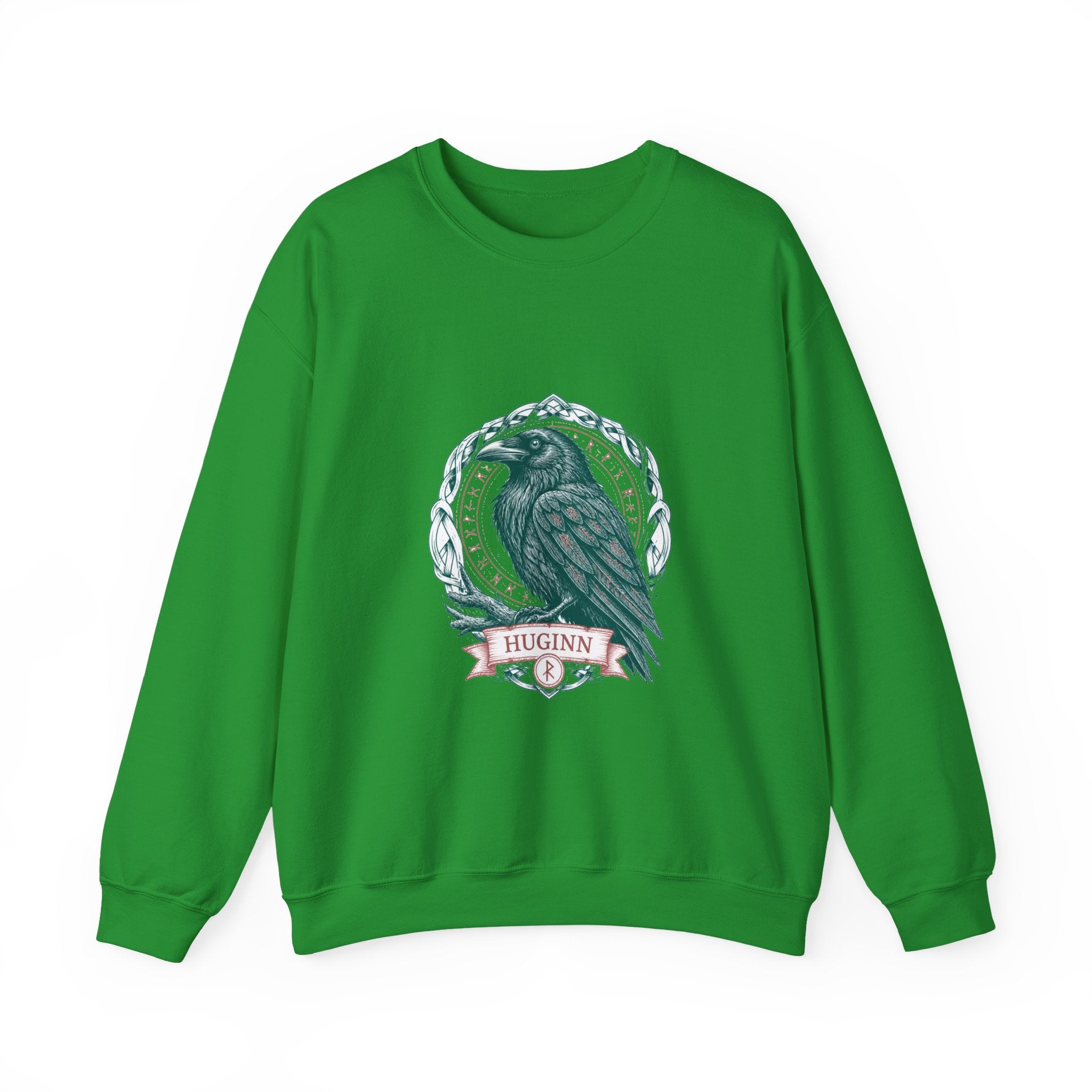 Matching Couple Sweatshirt - Huginn & Muninn Matching Couple Premium Fleece Sweatshirt Hand-Drawn Art His Hers Anniversary Gift - Design A