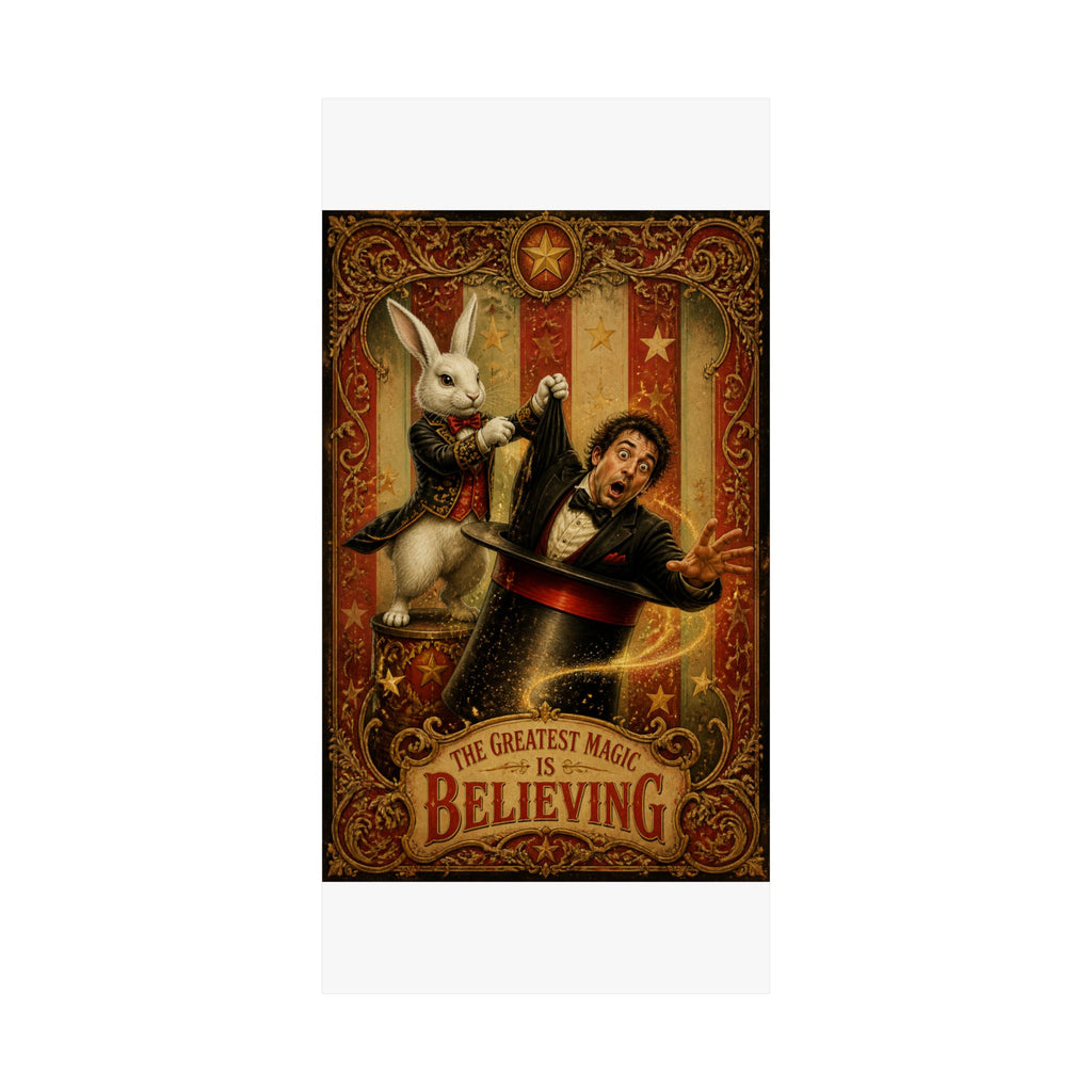 Magic Hat Rabbit Wall Art Poster 18×24 Baroque Home Office Decor Maximalist Print