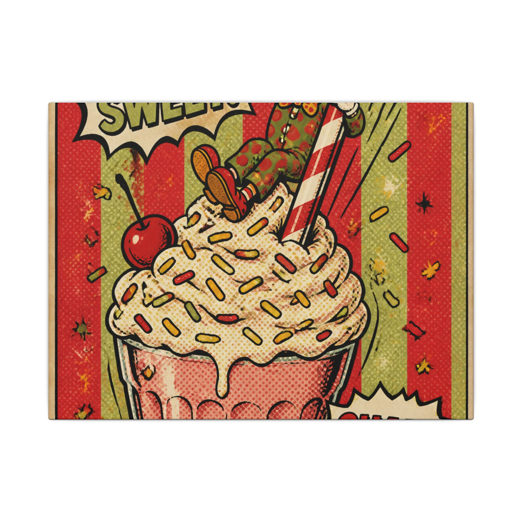 Milkshake Slide Clown Wall Art Canvas 16×20 Pop Art Living Room Decor Maximalist Print