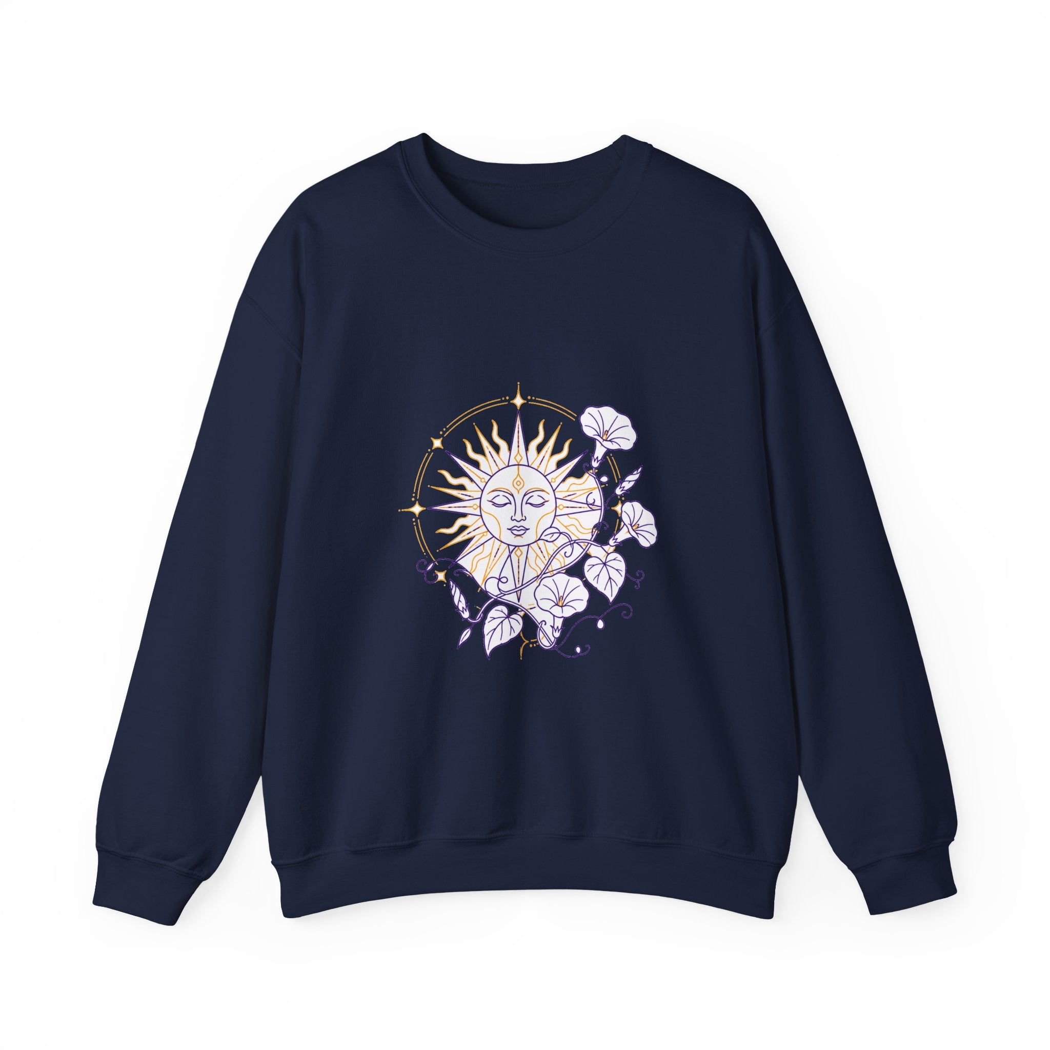 Matching Couple Sweatshirt - Sun & Moon Matching Couple Comfort Colors Crew Minimalist Art His Hers Christmas Gift - Design B