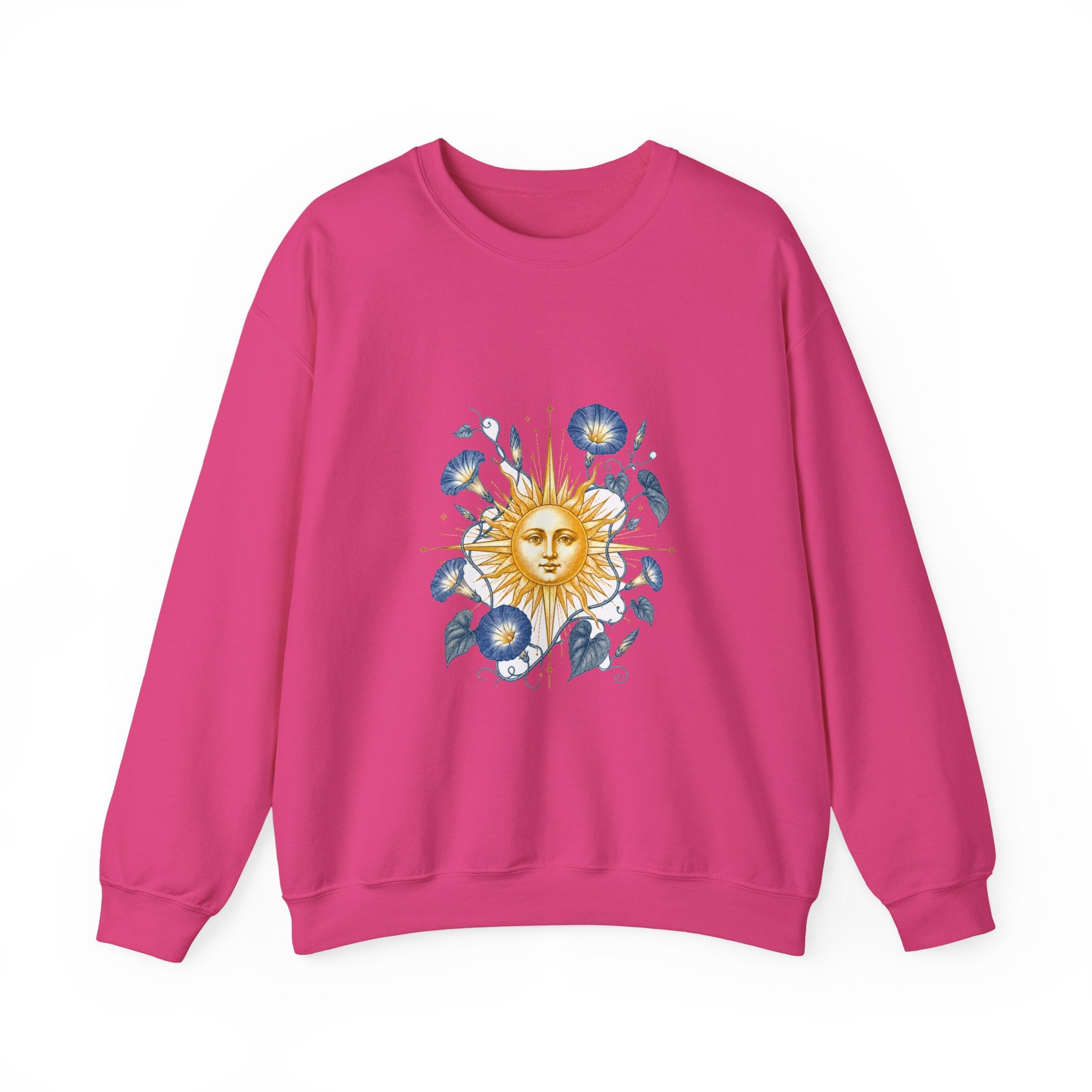 Matching Couple Sweatshirt - Sun & Moon Matching Couple Comfort Colors Crew Vintage Art His Hers Honeymoon Gift - Design B