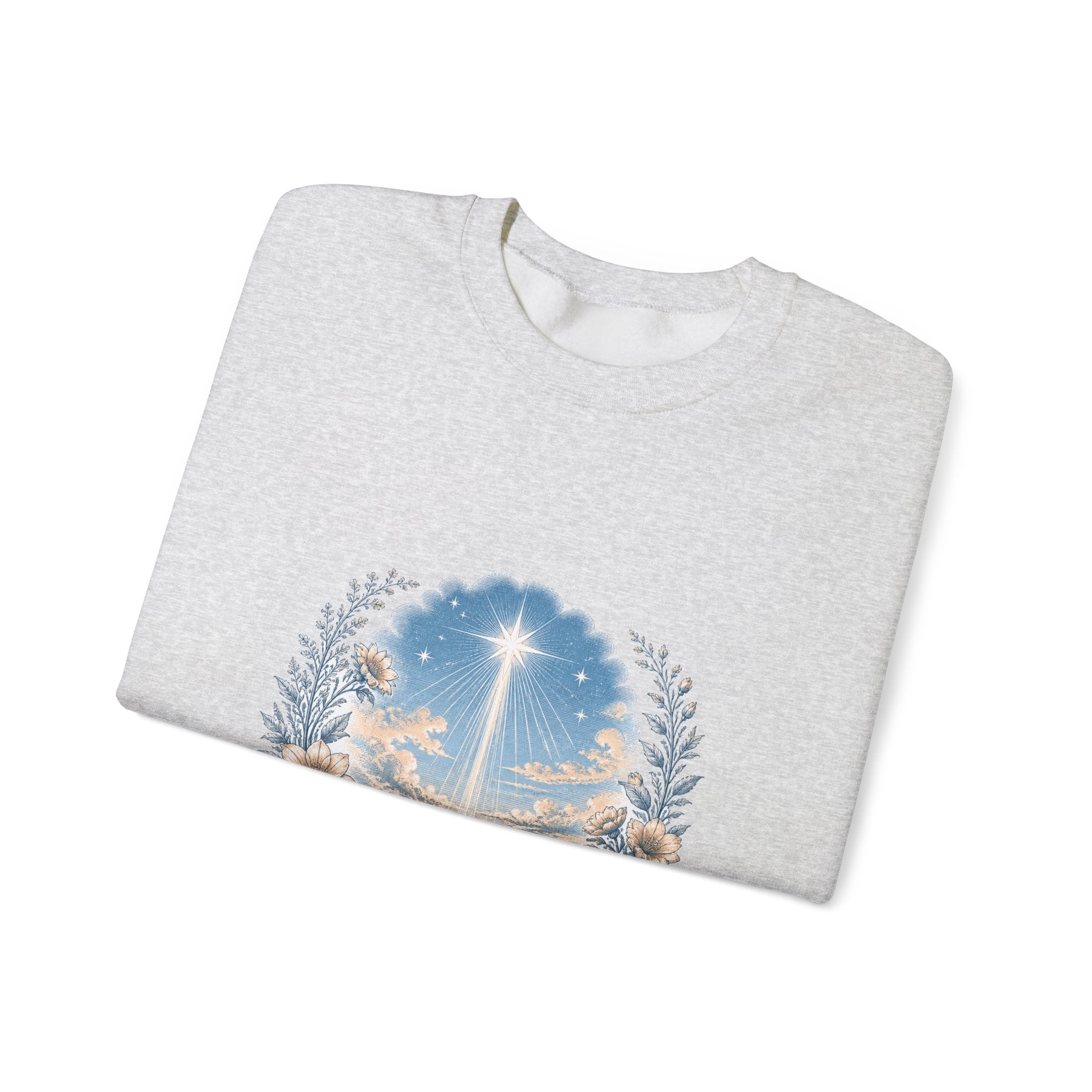 Matching Couple Sweatshirt - Evening & Morning Star Matching Couple Comfort Colors Crew Vintage Art His Hers Honeymoon Gift - Design A
