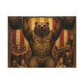 Strongman Bear Wall Art Canvas 24×36 Baroque Studio Decor Maximalist Print