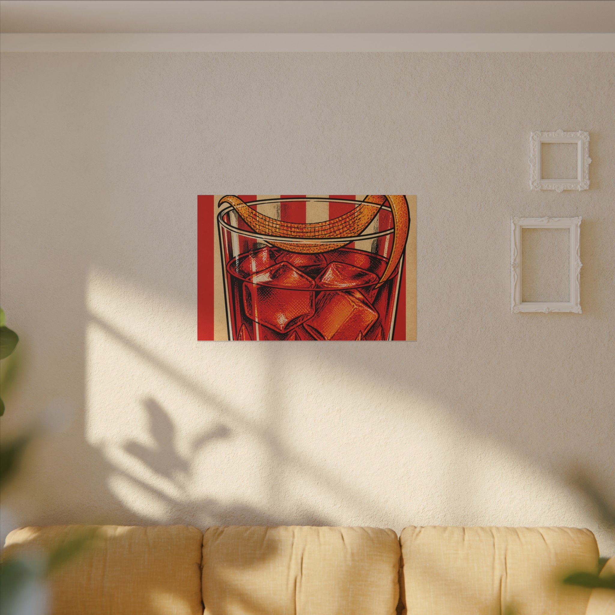 Negroni Trapeze Act Wall Art Canvas 16×20 Pop Art Living Room Decor Maximalist Print