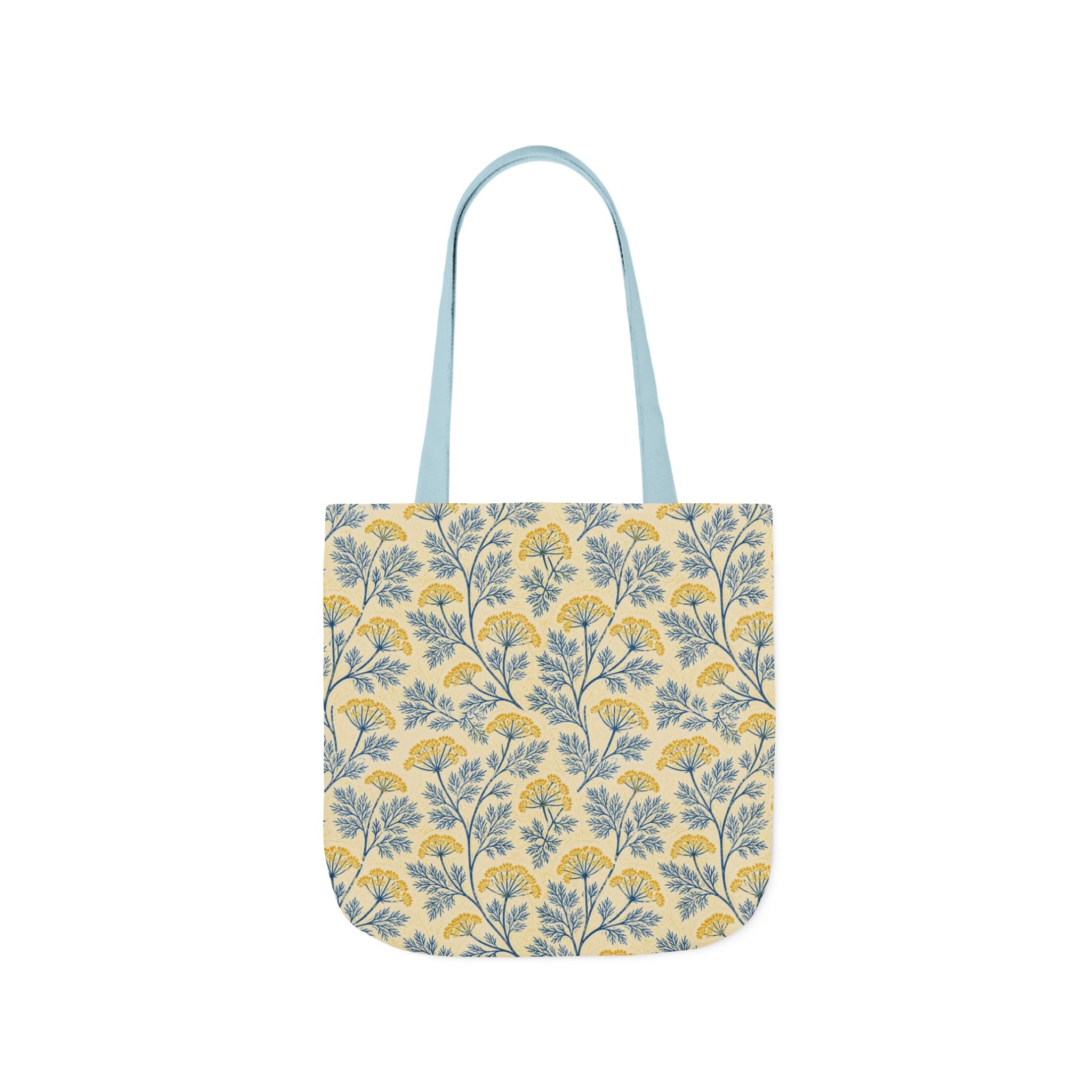 Dill Fronds Canvas Tote Bag Mediterranean Kitchen Linocut Design Italian Cottagecore Gift