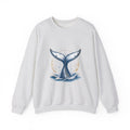 Matching Couple Sweatshirt - Eagle & Whale Matching Couple Comfort Colors Crew Hand-Drawn Art His Hers Anniversary Gift - Design B