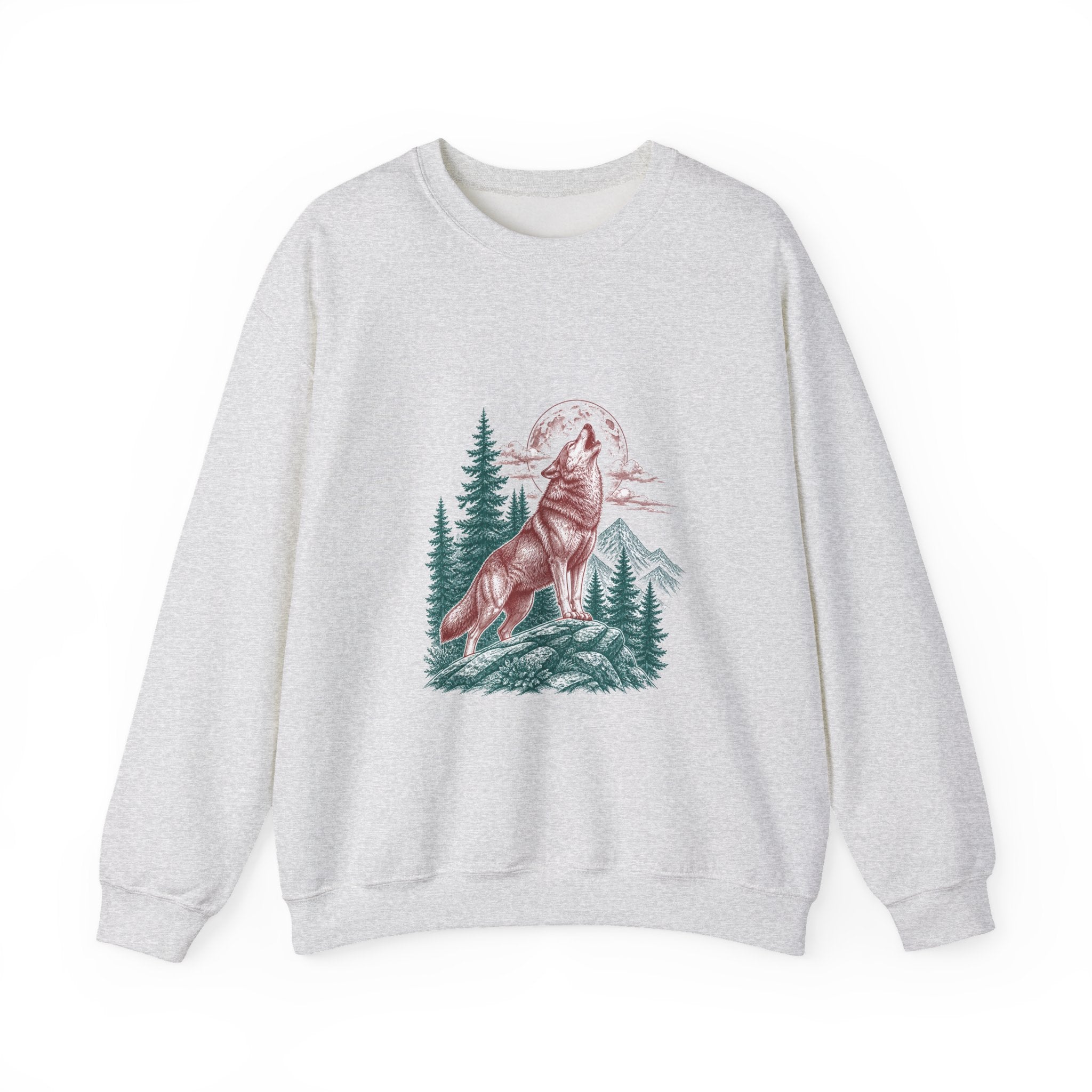 Matching Couple Sweatshirt - Wolf & Dove Matching Couple Comfort Colors Crew Vintage Art His Hers Honeymoon Gift - Design A