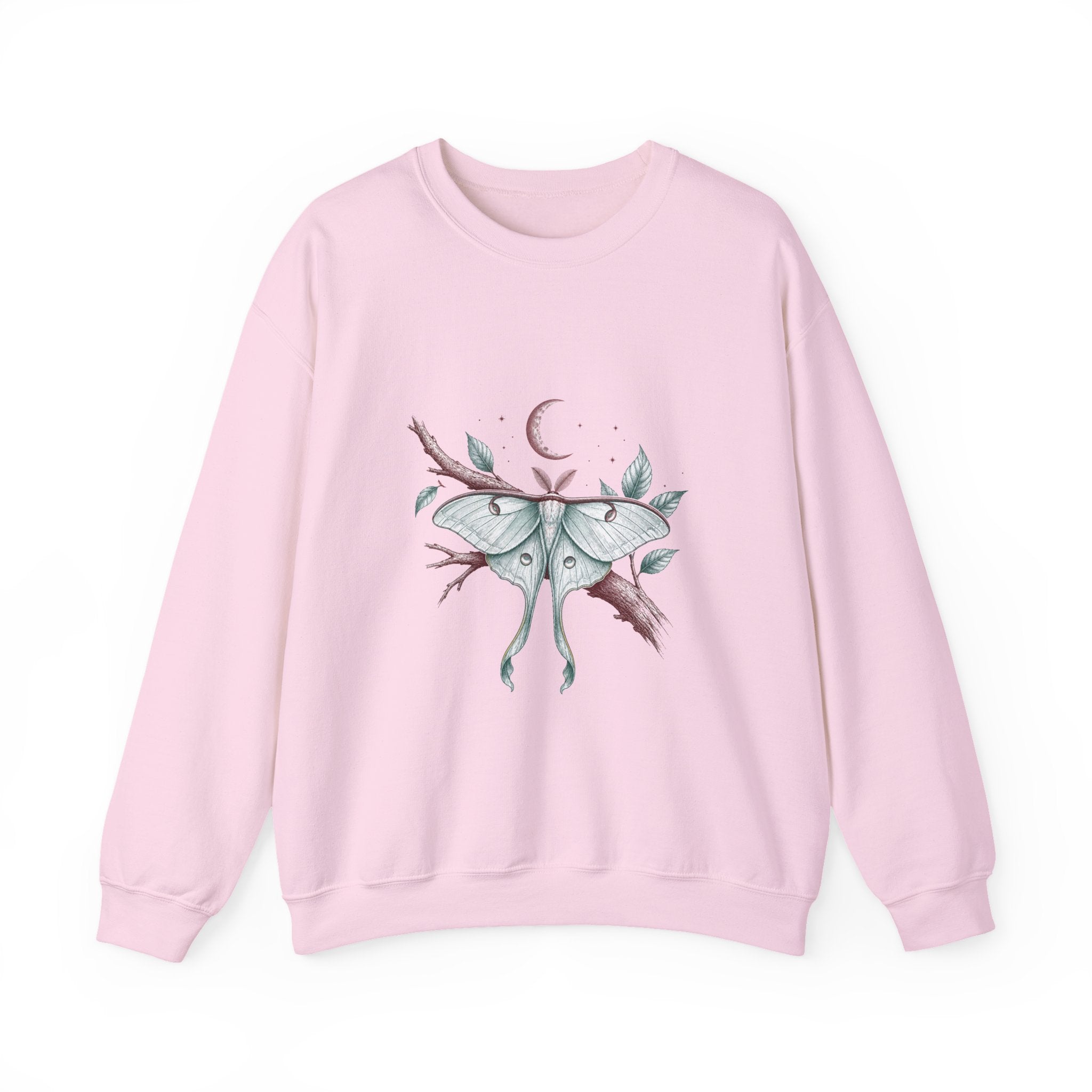 Matching Couple Sweatshirt - Butterfly & Moth Matching Couple Premium Fleece Sweatshirt Hand-Drawn Art His Hers Anniversary Gift - Design B
