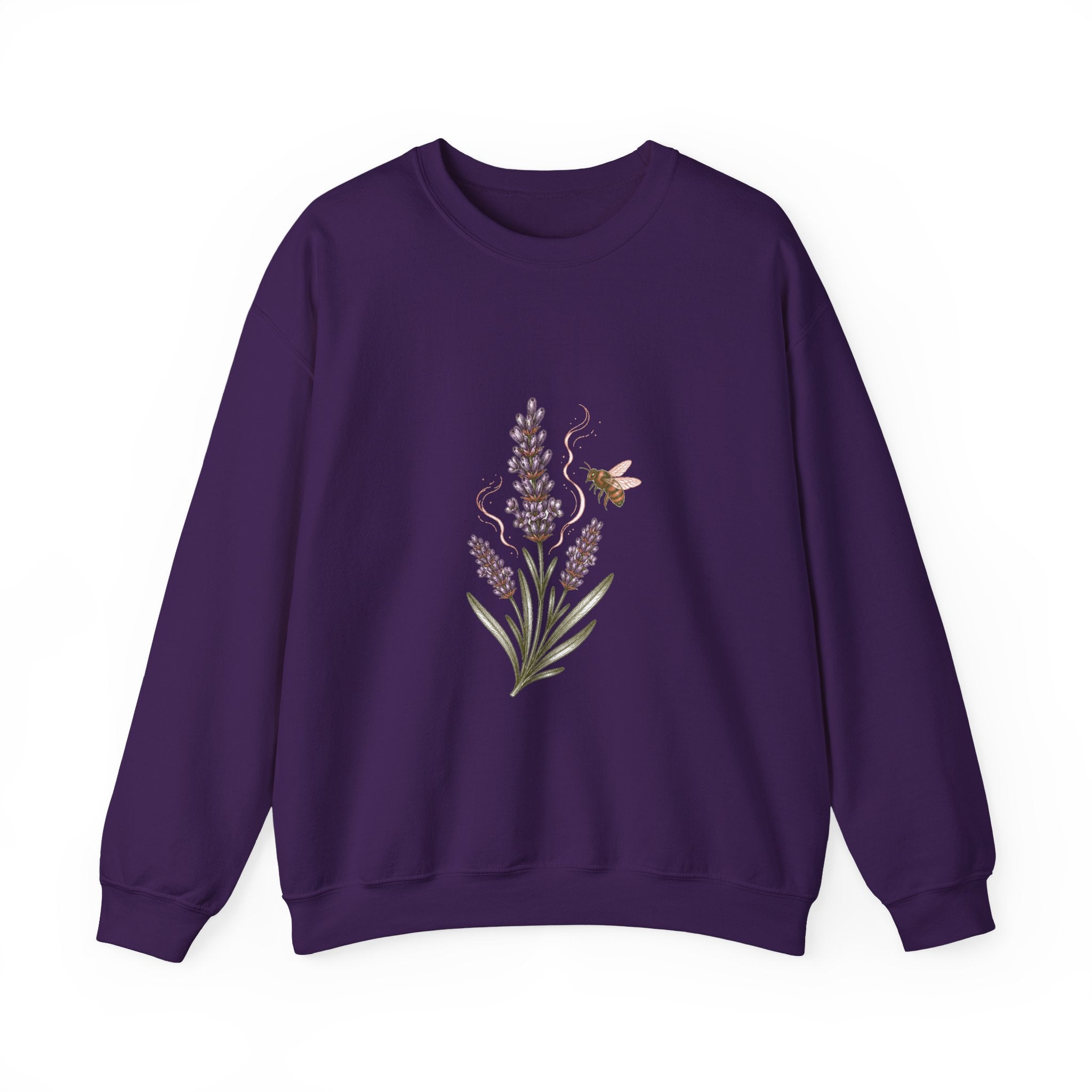 Matching Couple Sweatshirt - Lavender & Thistle Matching Couple Crewneck Sweatshirt Hand-Drawn Art His Hers Best Friend Gift - Design A