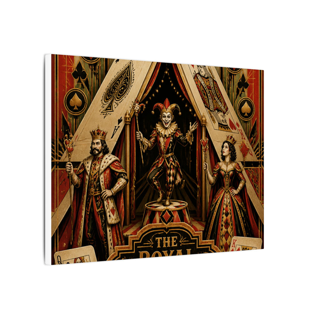Playing Cards Tent Wall Art Canvas 16×20 Art Deco Entryway Decor Maximalist Print