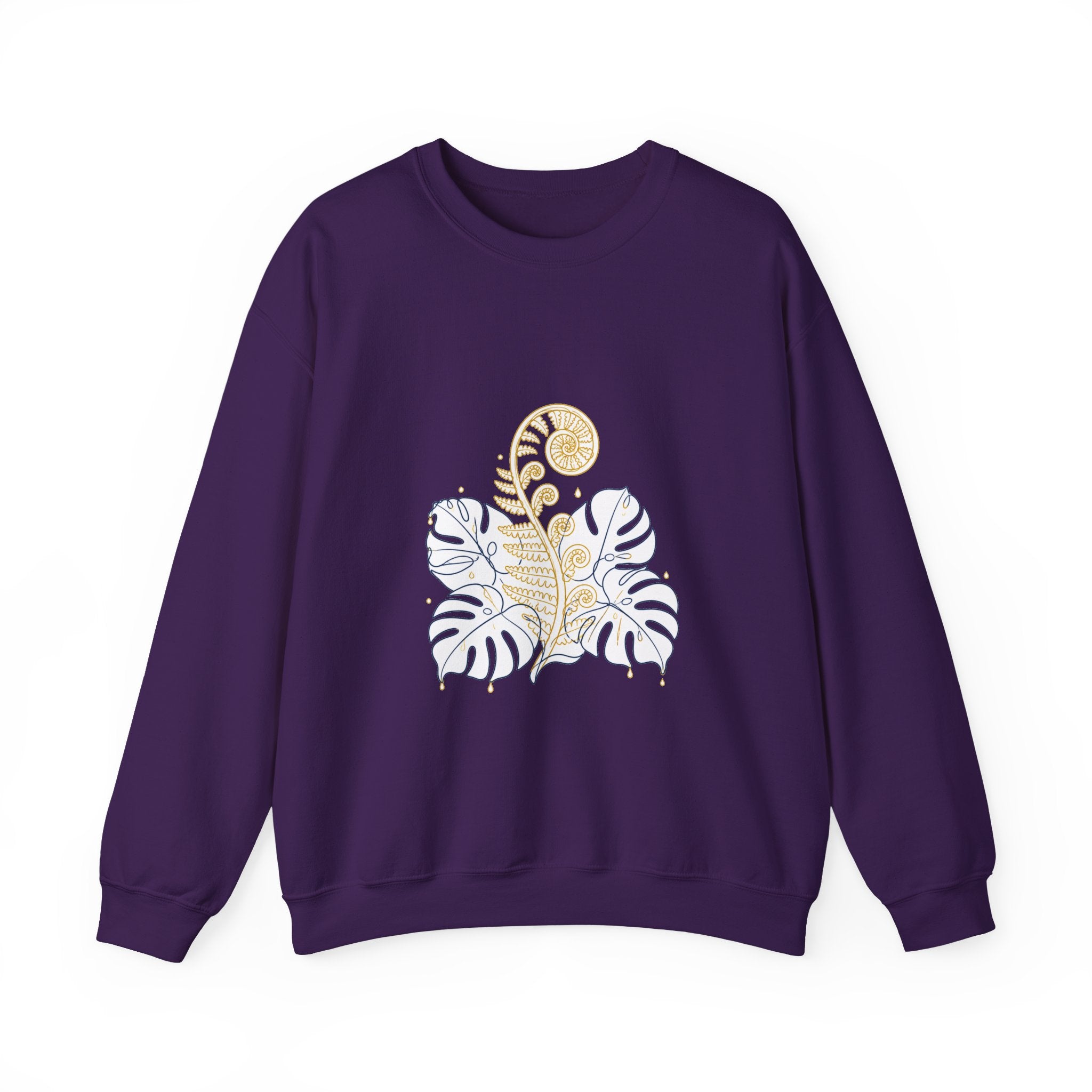 Matching Couple Sweatshirt - Desert & Rainforest Matching Couple Comfort Colors Crew Minimalist Art His Hers Christmas Gift - Design B