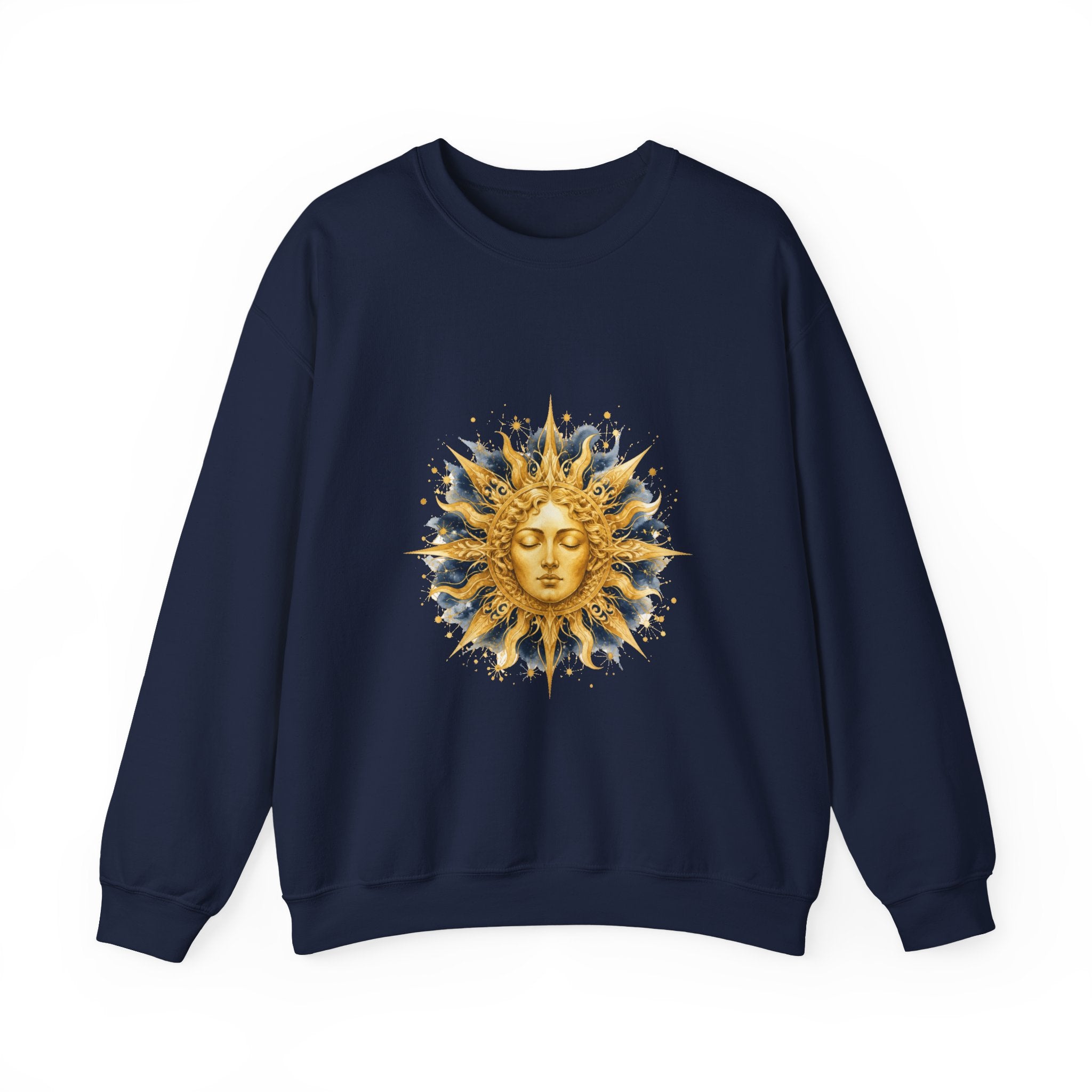 Matching Couple Sweatshirt - Helios & Selene Matching Couple Comfort Colors Crew Watercolor Art His Hers Birthday Gift - Design A