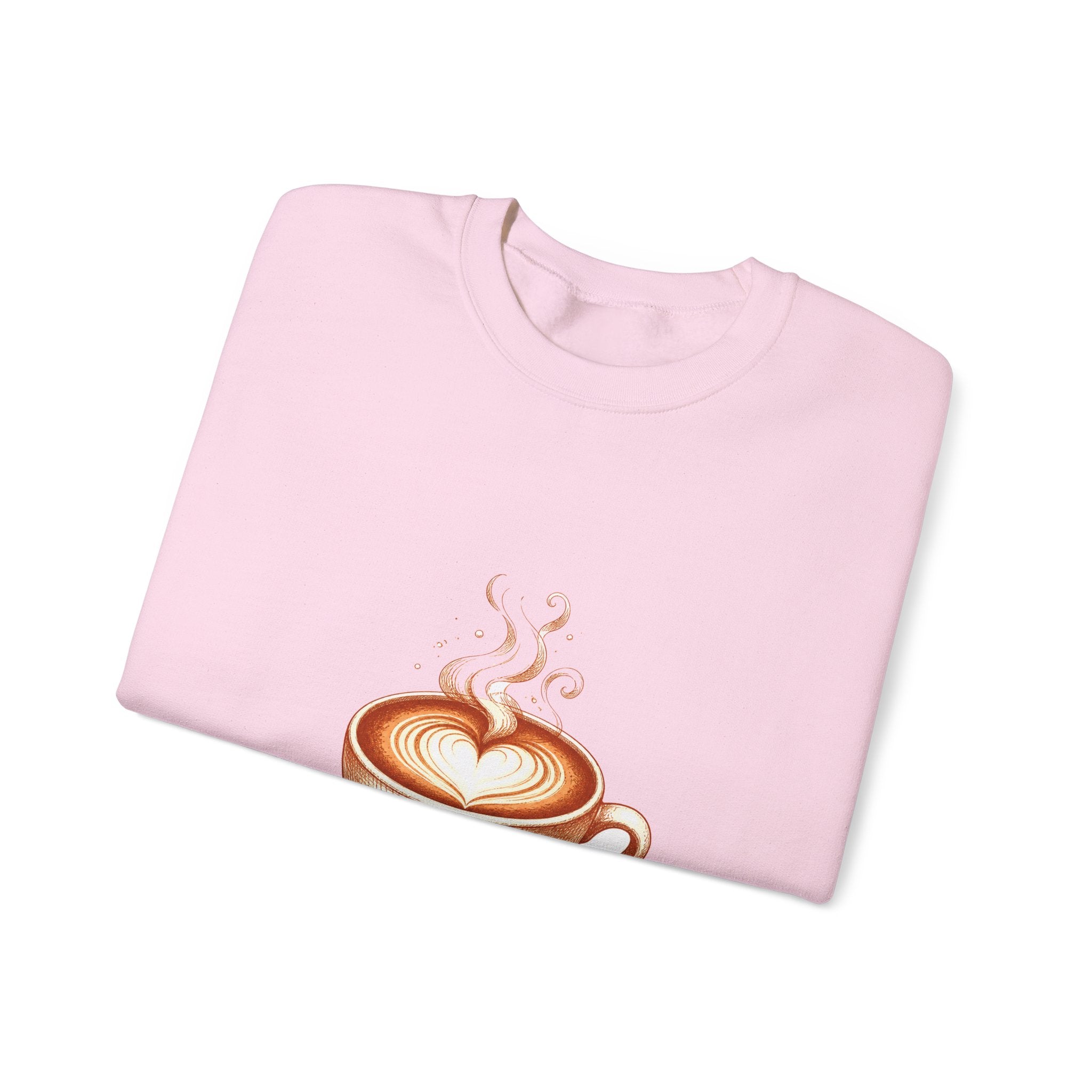 Matching Couple Sweatshirt - Coffee & Tea Matching Couple Crewneck Sweatshirt Hand-Drawn Art His Hers Best Friend Gift - Design A