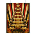 Champagne Tower Elephants Wall Art Poster 24×36 Art Deco Bar Area Decor Maximalist Print