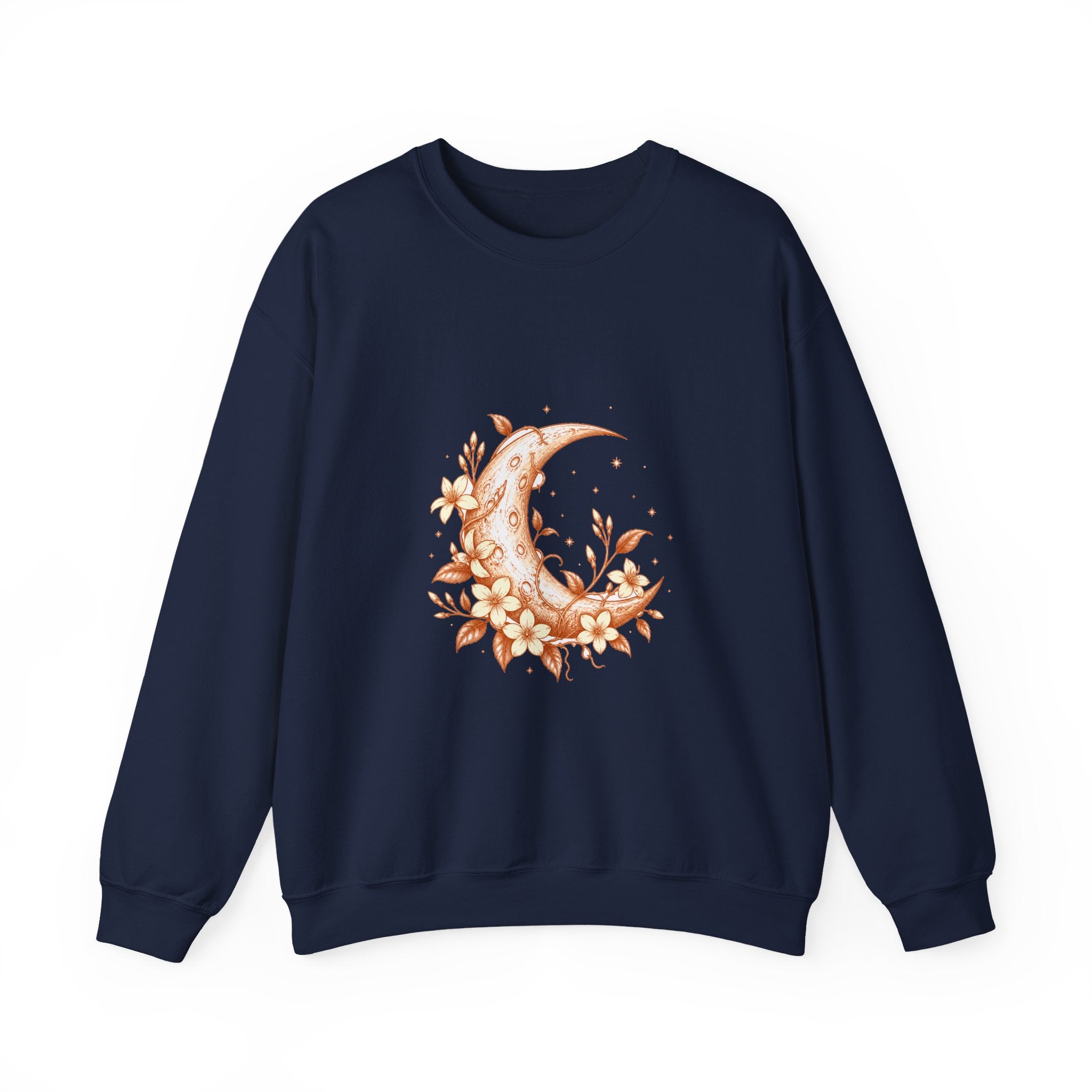 Matching Couple Sweatshirt - Sun & Moon Matching Couple Comfort Colors Crew Hand-Drawn Art His Hers Anniversary Gift - Design A