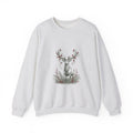 Matching Couple Sweatshirt - Bear & Deer Matching Couple Premium Fleece Sweatshirt Hand-Drawn Art His Hers Anniversary Gift - Design B