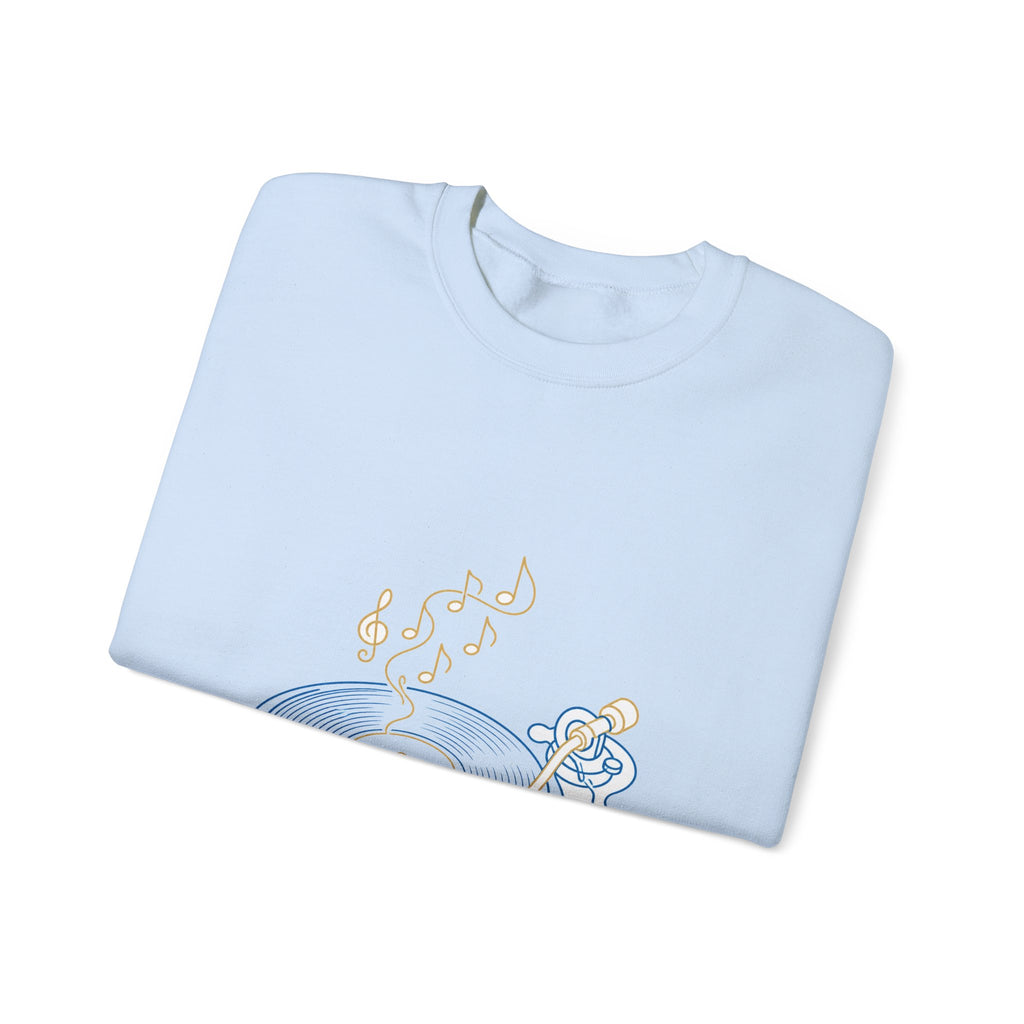 Matching Couple Sweatshirt - Vinyl & Cassette Matching Couple Comfort Colors Crew Minimalist Art His Hers Christmas Gift - Design A