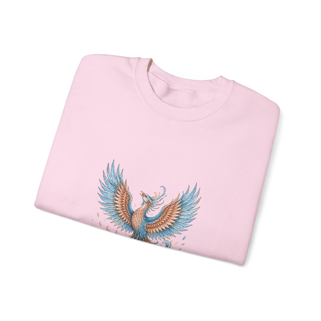 Matching Couple Sweatshirt - Dragon & Phoenix Matching Couple Premium Fleece Sweatshirt Hand-Drawn Art His Hers Anniversary Gift - Design B