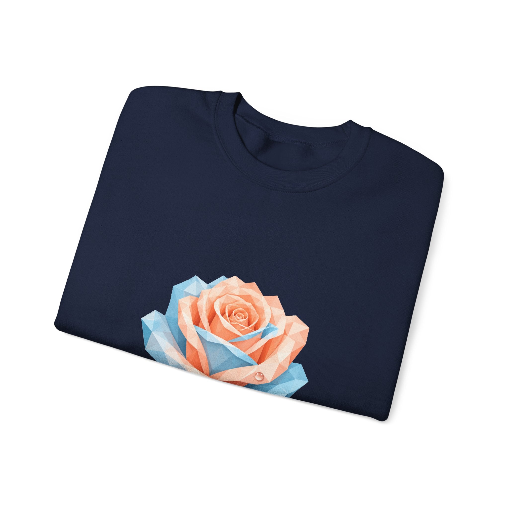 Matching Couple Sweatshirt - Rose & Thorn Matching Couple Comfort Colors Crew Geometric Art His Hers Love Gift - Design A