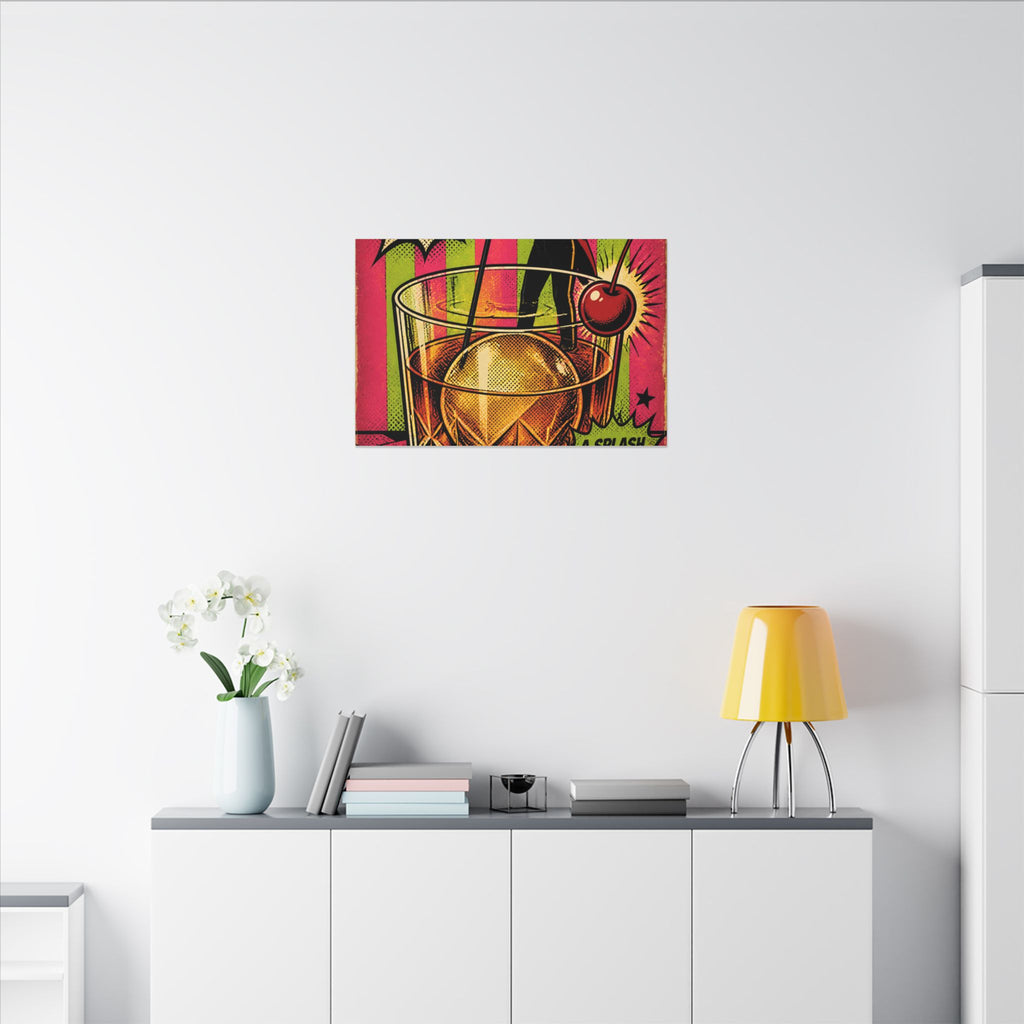 Old Fashioned Ringmaster Wall Art Canvas 24×36 Pop Art Restaurant Decor Maximalist Print