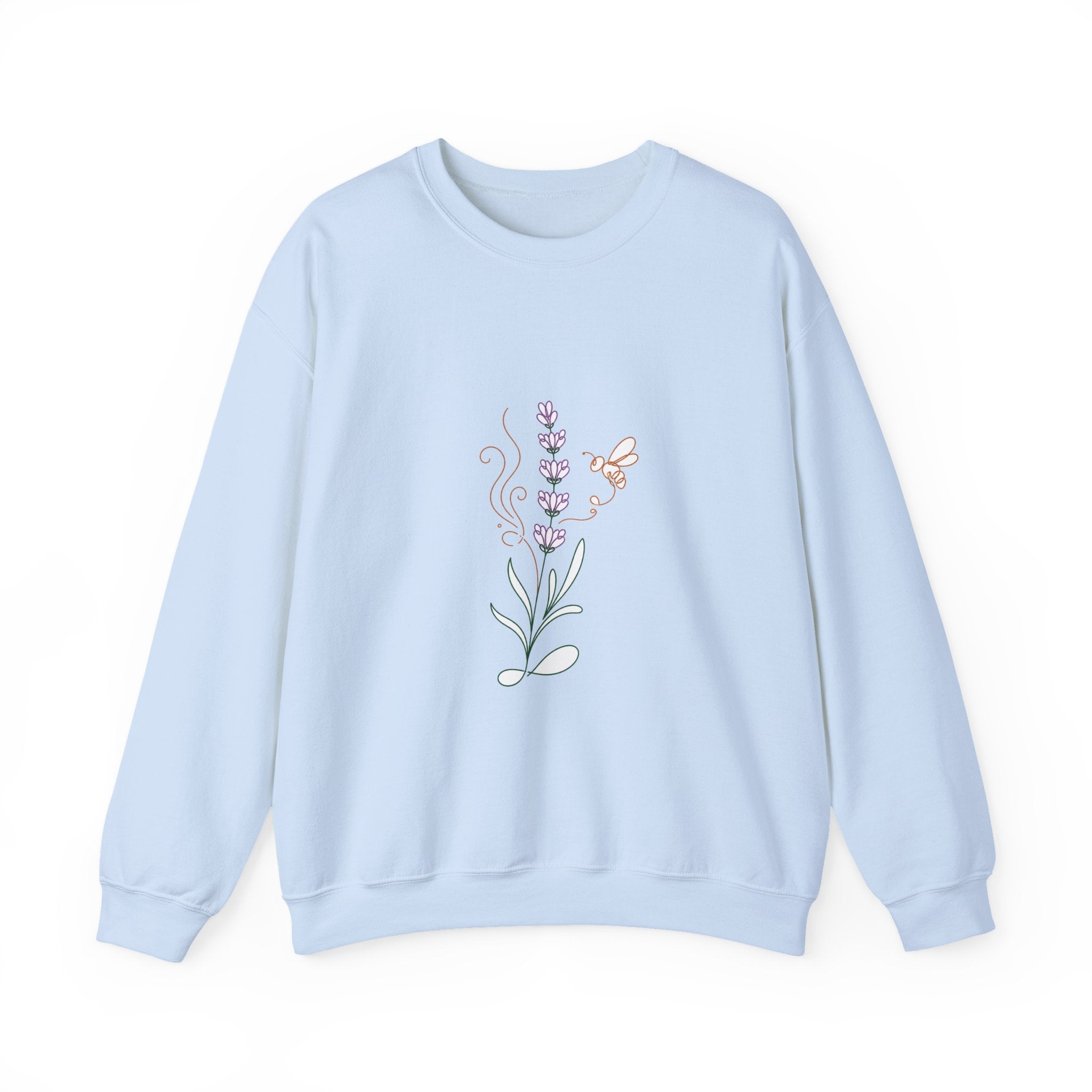 Matching Couple Sweatshirt - Lavender & Thistle Matching Couple Crewneck Sweatshirt Minimalist Art His Hers Valentine Gift - Design A