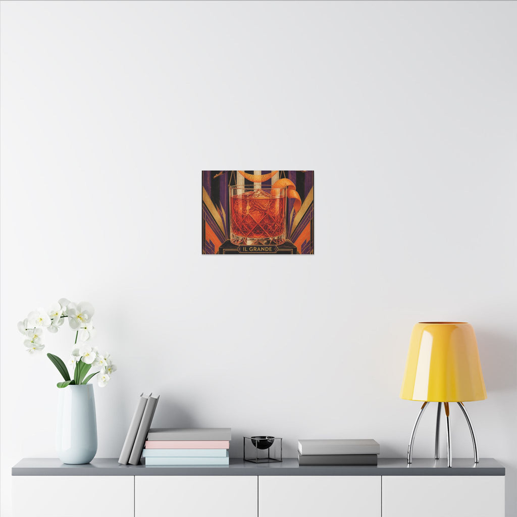 Negroni Trapeze Act Wall Art Canvas 16×20 Art Deco Entryway Decor Maximalist Print
