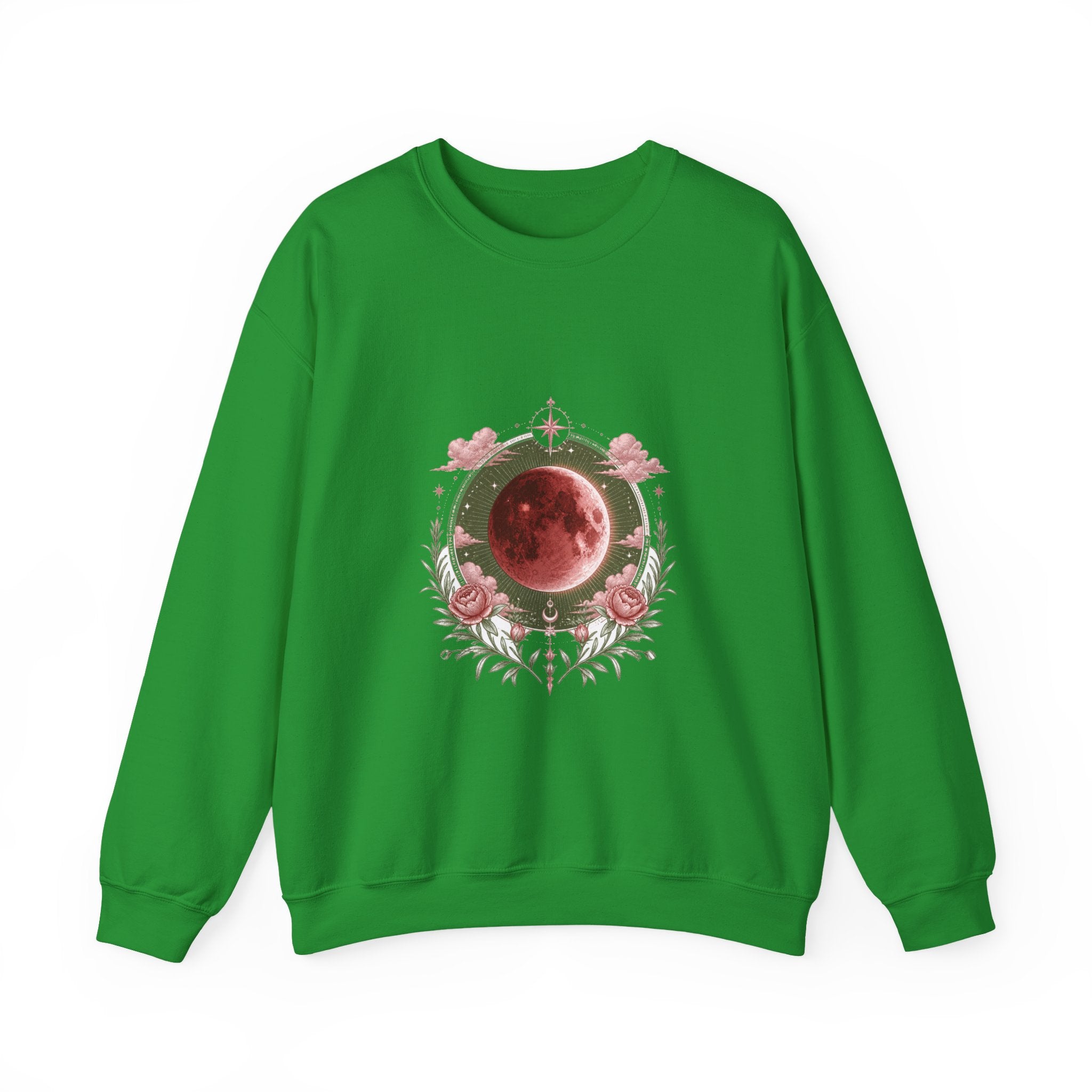 Matching Couple Sweatshirt - Solar & Lunar Eclipse Matching Couple Crewneck Sweatshirt Vintage Art His Hers Wedding Gift - Design B