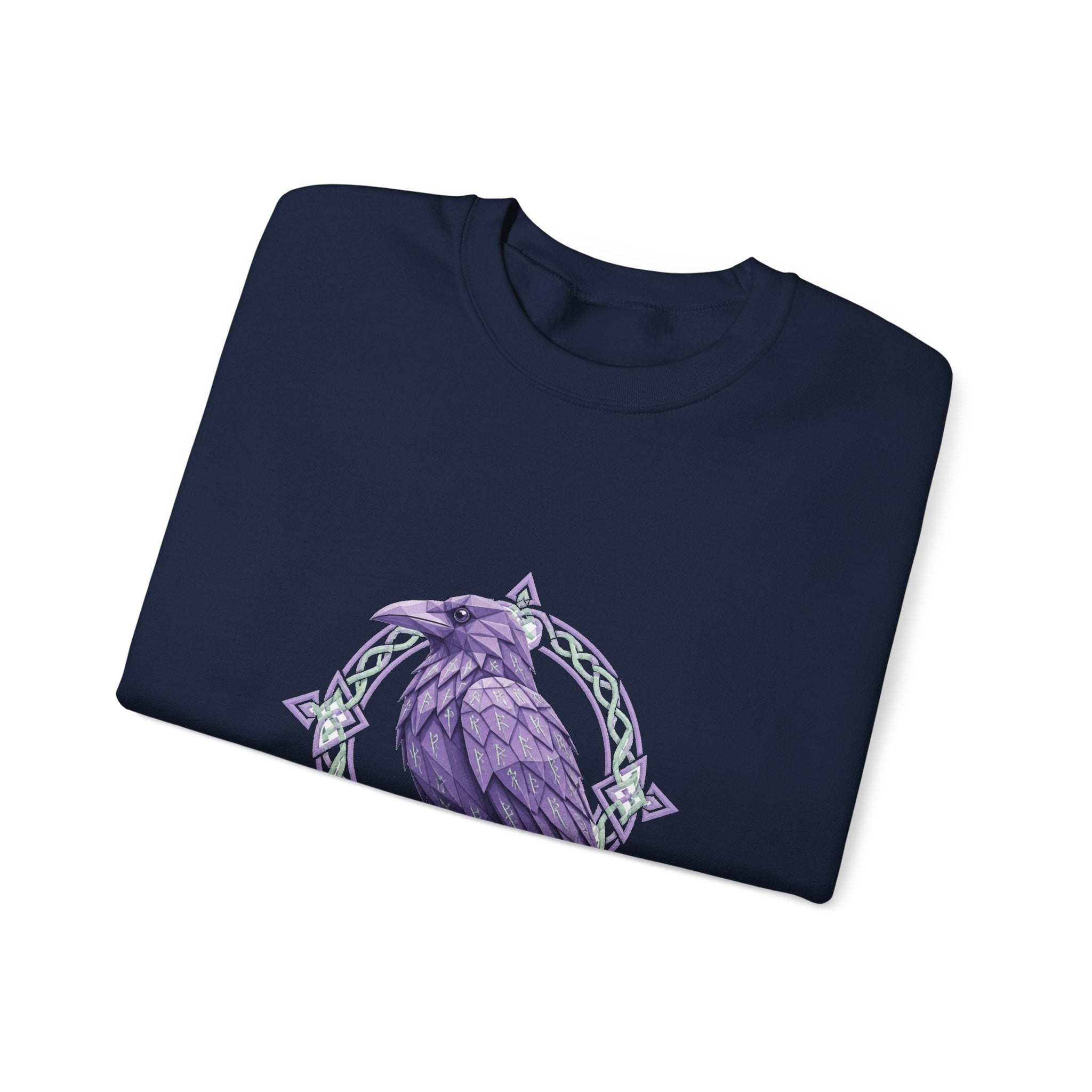 Matching Couple Sweatshirt - Huginn & Muninn Matching Couple Comfort Colors Crew Geometric Art His Hers Love Gift - Design B