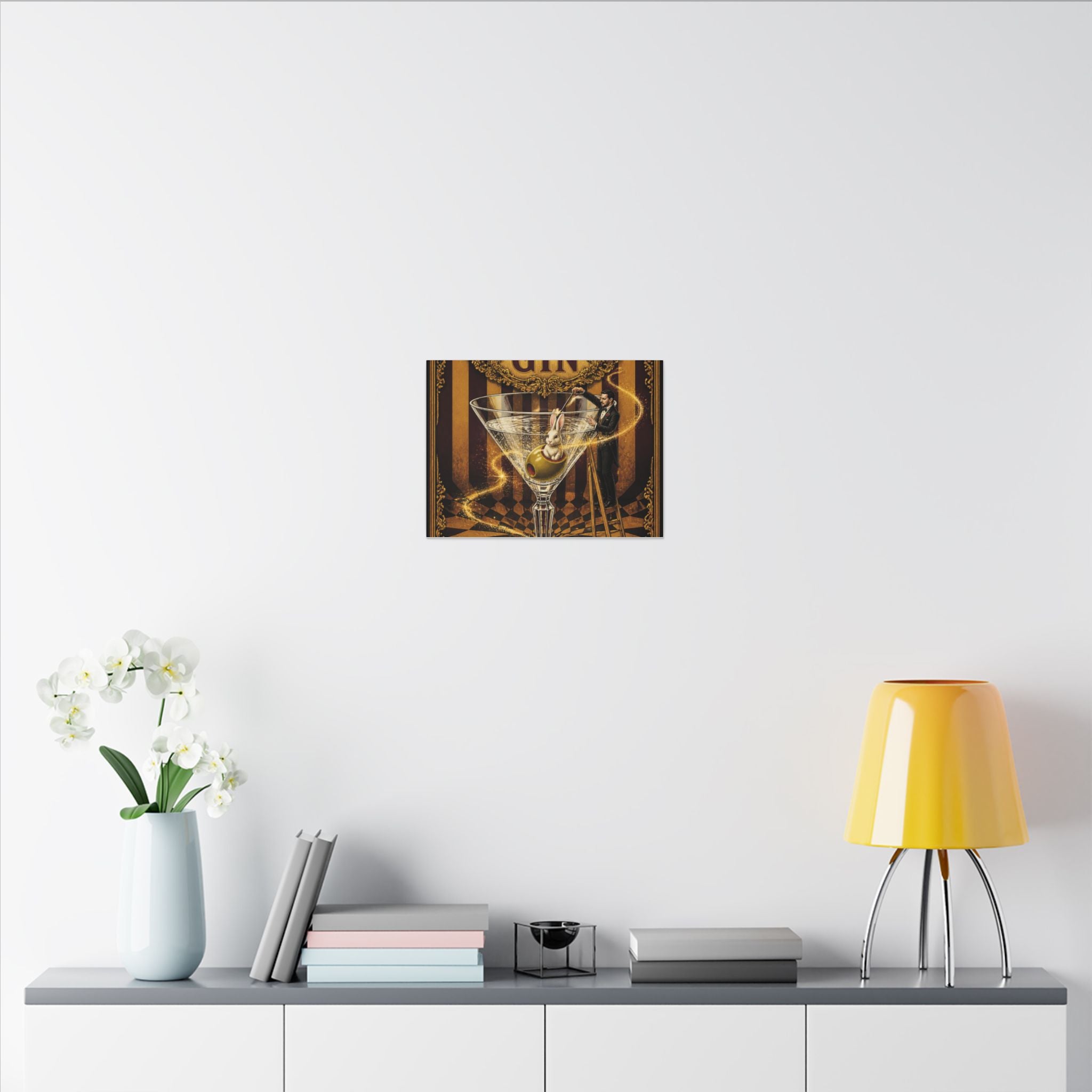 Martini Magician Wall Art Canvas 16×20 Baroque Home Office Decor Maximalist Print