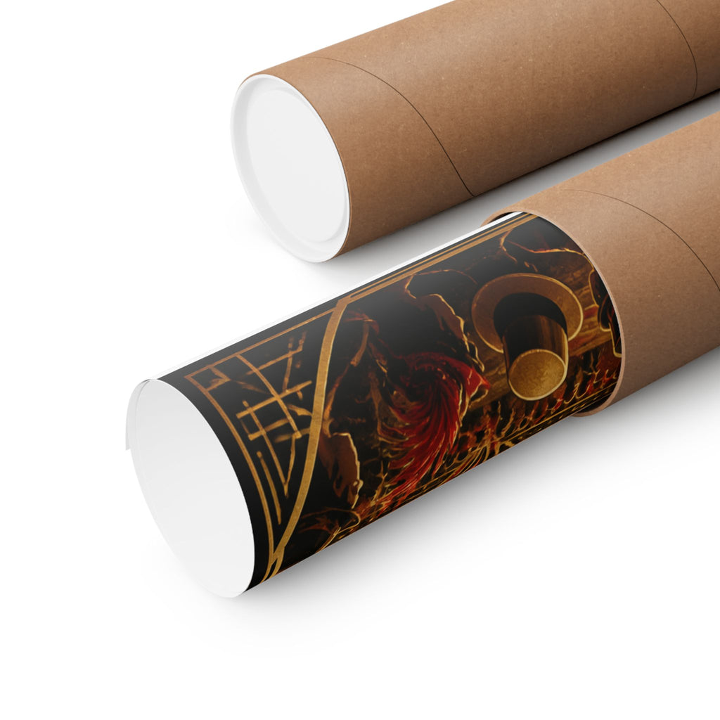 Lipstick Cannon Wall Art Poster 24×36 Art Deco Bar Area Decor Maximalist Print