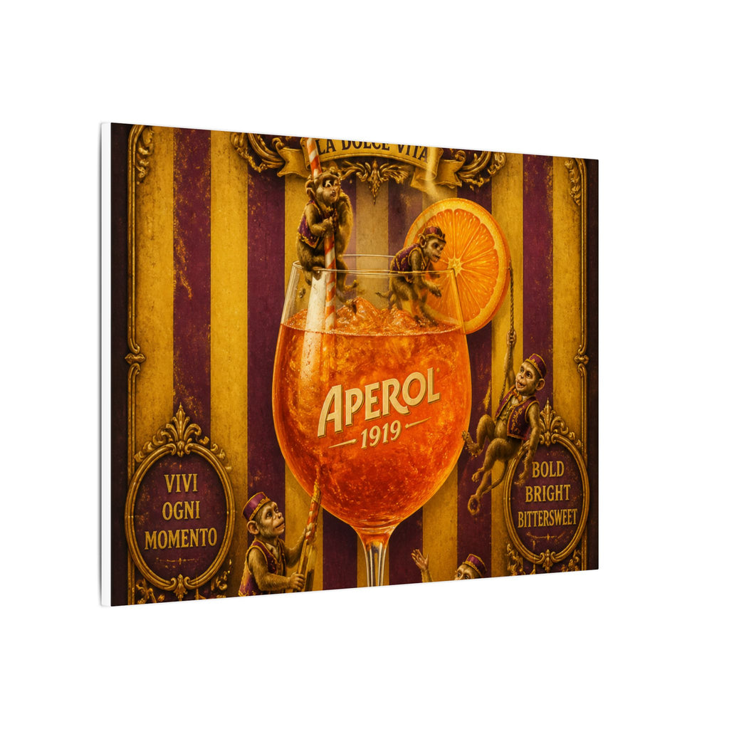 Aperol Spritz Monkeys Wall Art Canvas 24×36 Baroque Studio Decor Maximalist Print