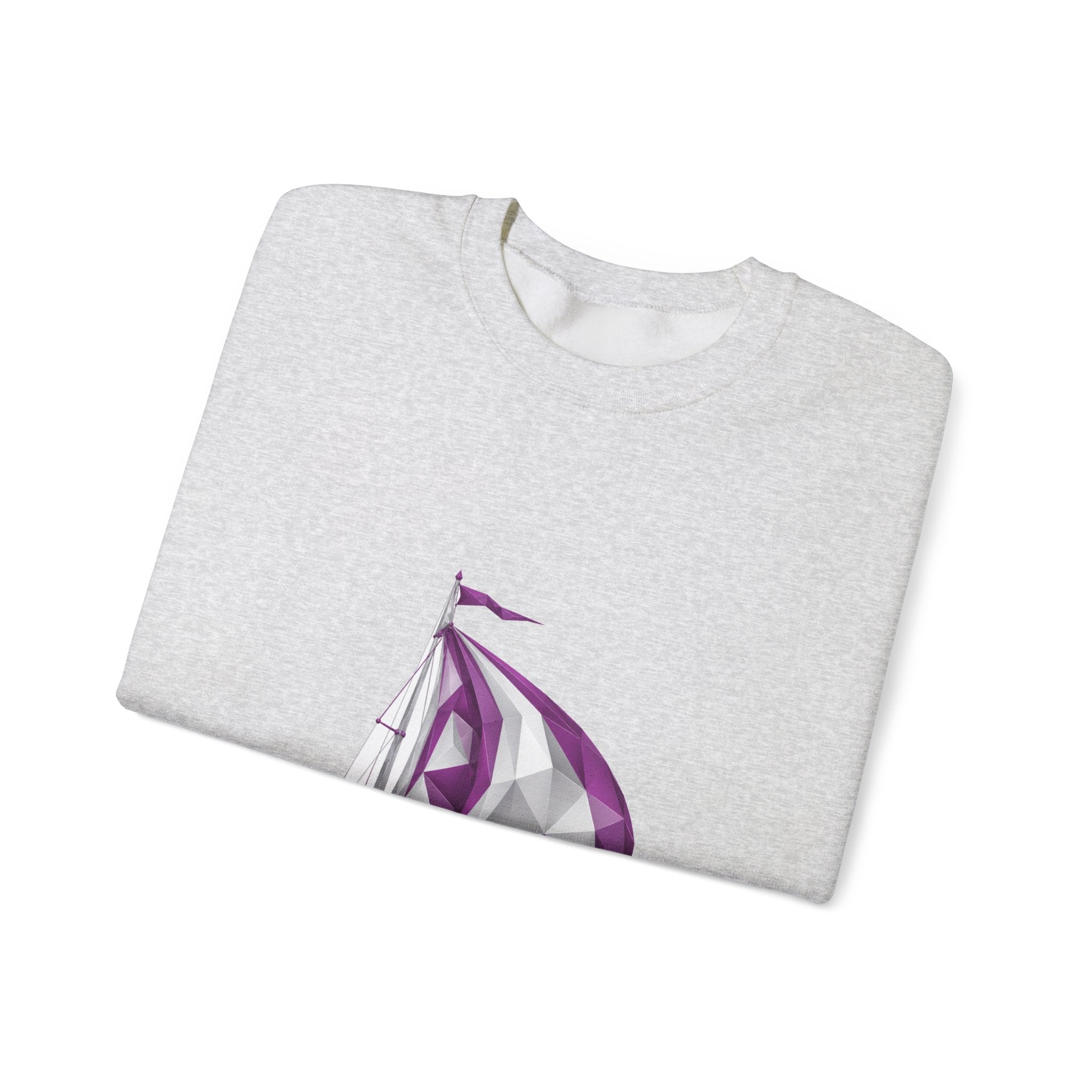 Matching Couple Sweatshirt - Anchor & Sail Matching Couple Comfort Colors Crew Geometric Art His Hers Love Gift - Design B