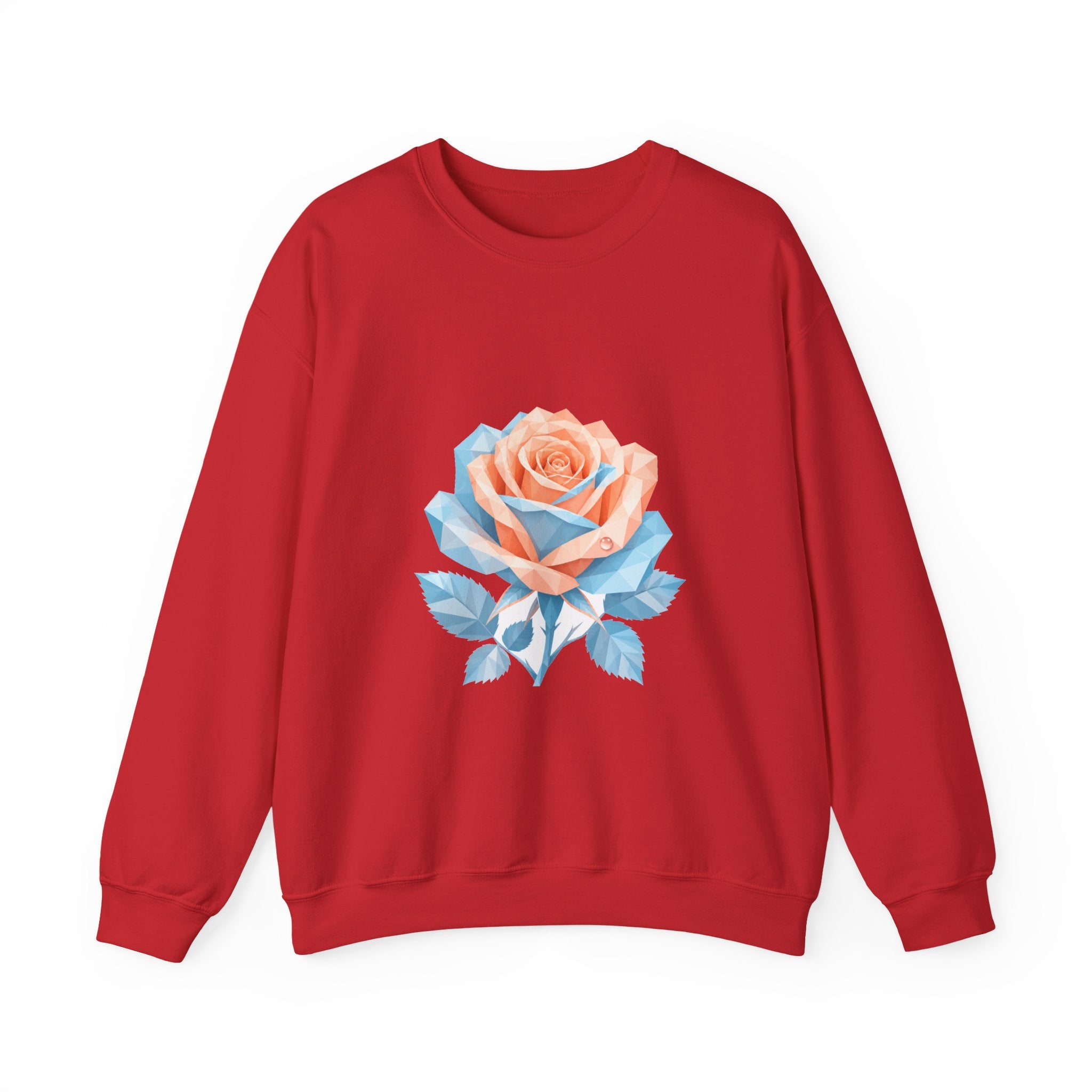 Matching Couple Sweatshirt - Rose & Thorn Matching Couple Comfort Colors Crew Geometric Art His Hers Love Gift - Design A