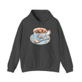 Matching Couple Sweatshirt - Coffee & Tea Matching Couple Hooded Sweatshirt Geometric Art His Hers Couple Gift - Design B