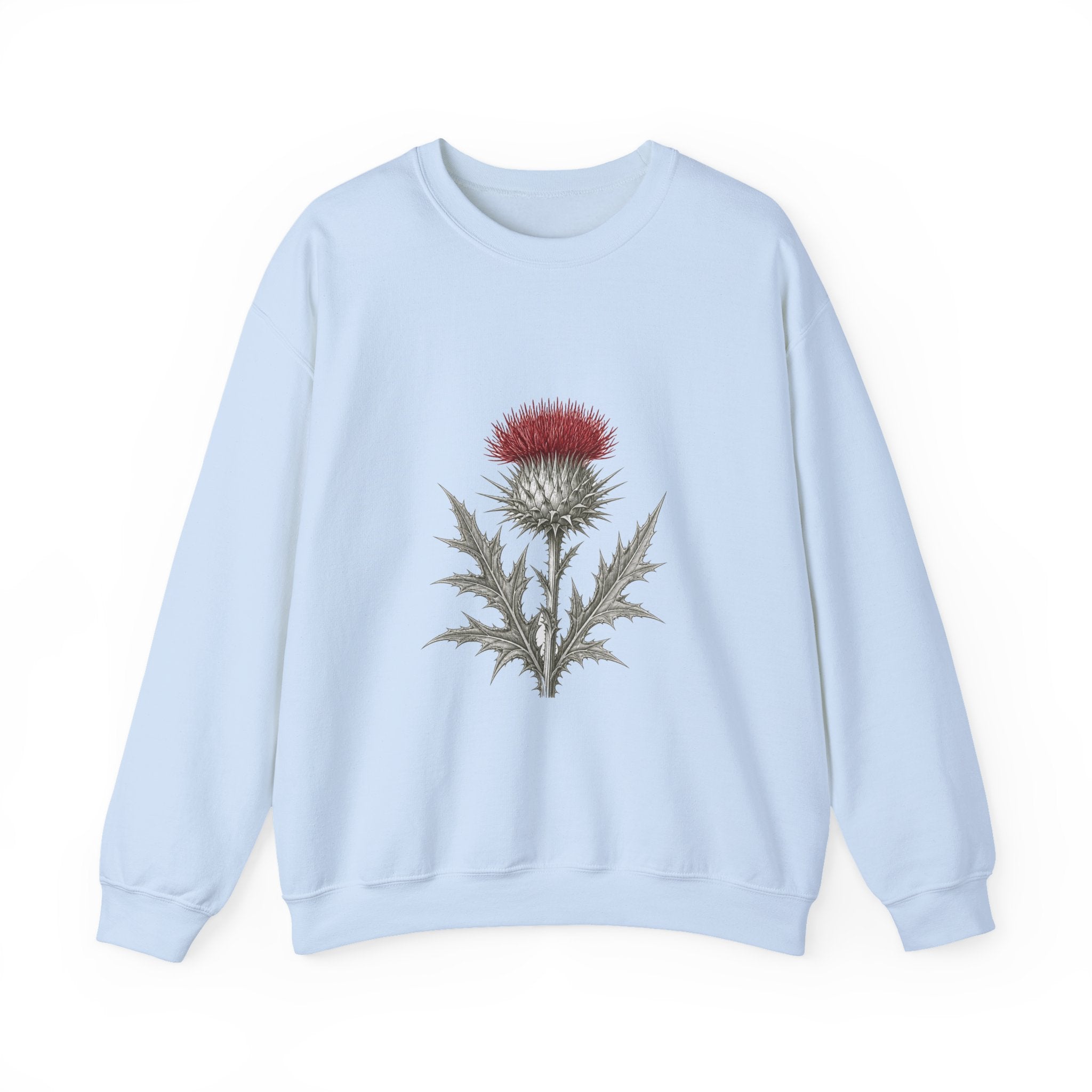 Matching Couple Sweatshirt - Lavender & Thistle Matching Couple Premium Fleece Sweatshirt Vintage Art His Hers Honeymoon Gift - Design B