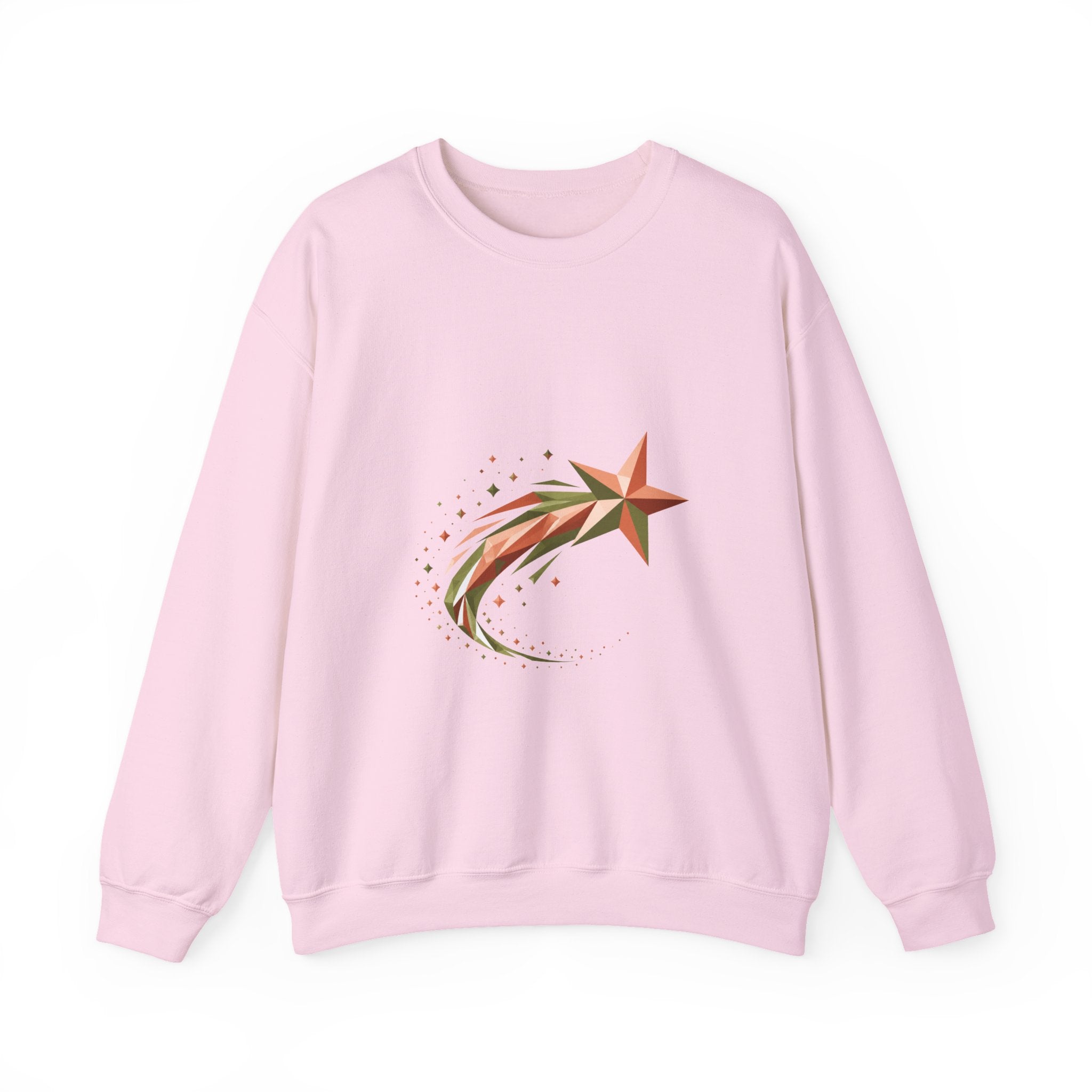 Matching Couple Sweatshirt - Shooting Star & North Star Matching Couple Comfort Colors Crew Geometric Art His Hers Love Gift - Design A