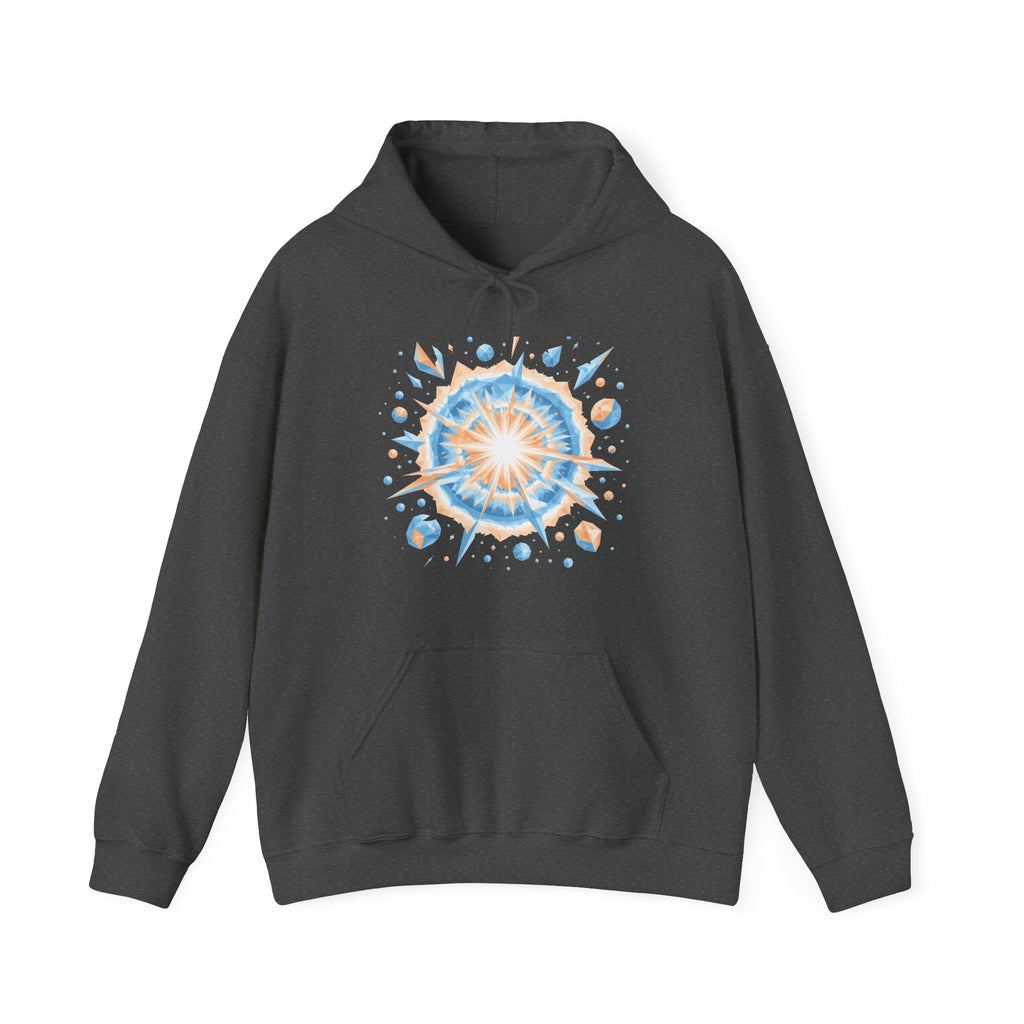 Matching Couple Sweatshirt - Galaxy & Supernova Matching Couple Hooded Sweatshirt Geometric Art His Hers Couple Gift - Design B
