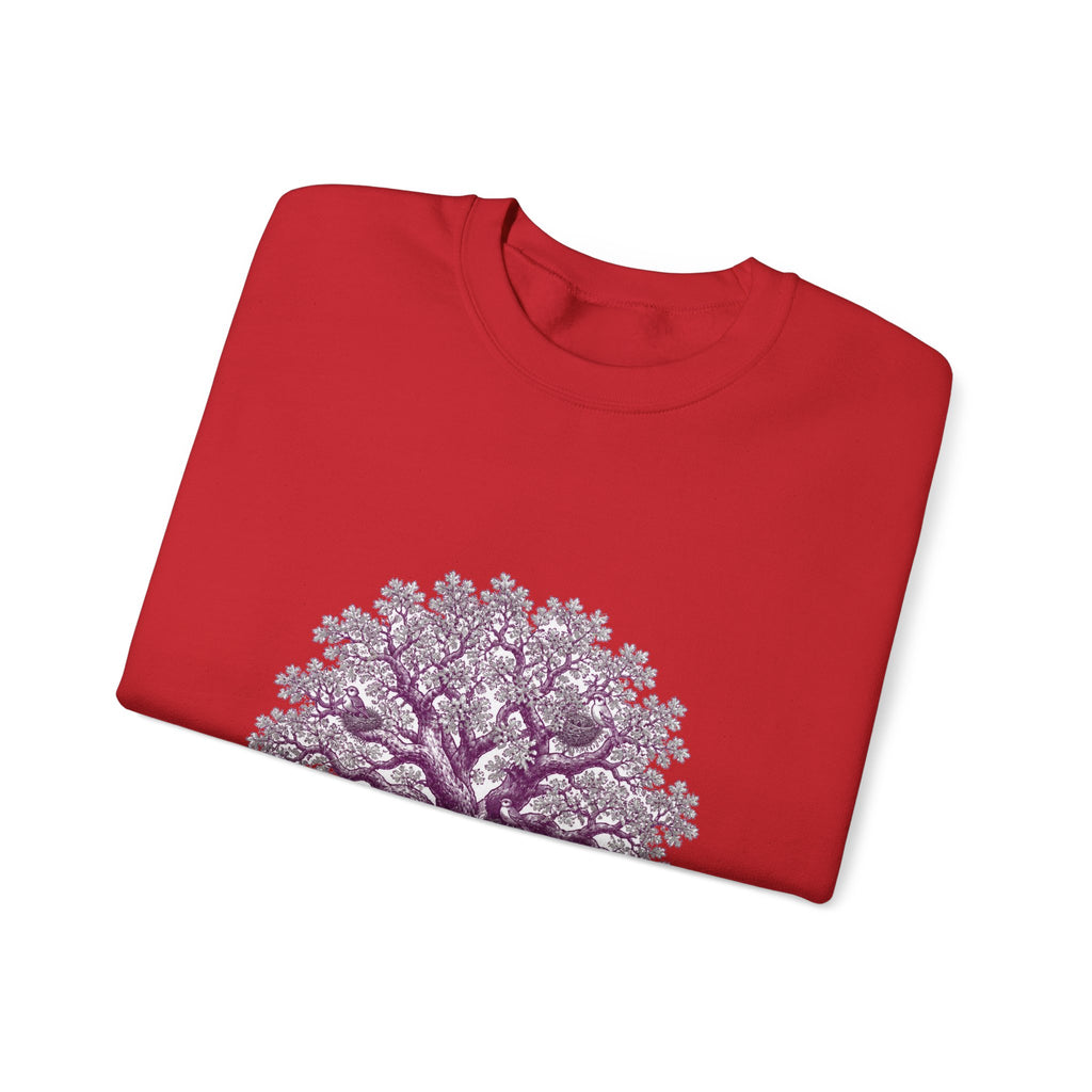 Matching Couple Sweatshirt - Ancient Oak & Deep Roots Matching Couple Premium Fleece Sweatshirt Hand-Drawn Art His Hers Anniversary Gift - Design A