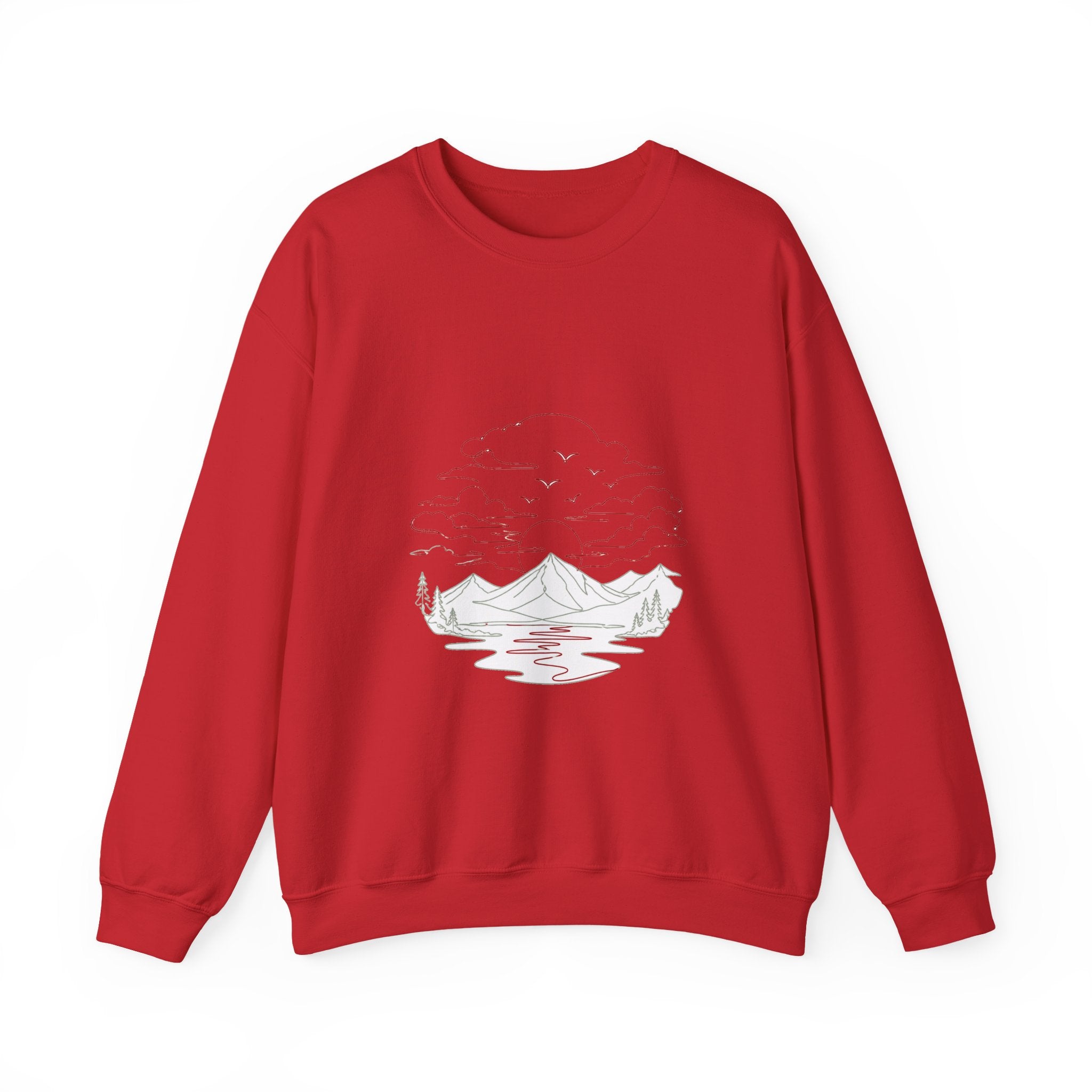 Matching Couple Sweatshirt - Sunrise & Sunset Matching Couple Comfort Colors Crew Minimalist Art His Hers Christmas Gift - Design B
