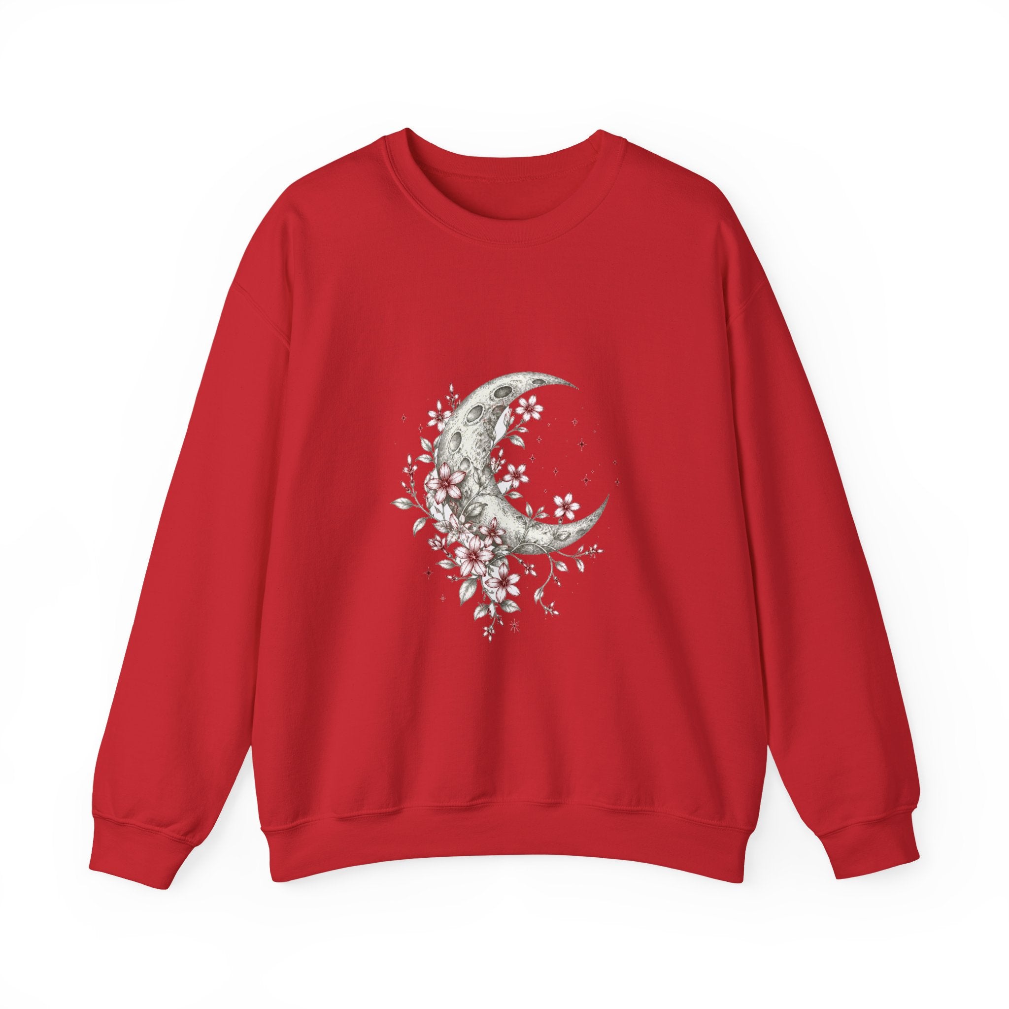 Matching Couple Sweatshirt - Sun & Moon Matching Couple Crewneck Sweatshirt Hand-Drawn Art His Hers Best Friend Gift - Design A