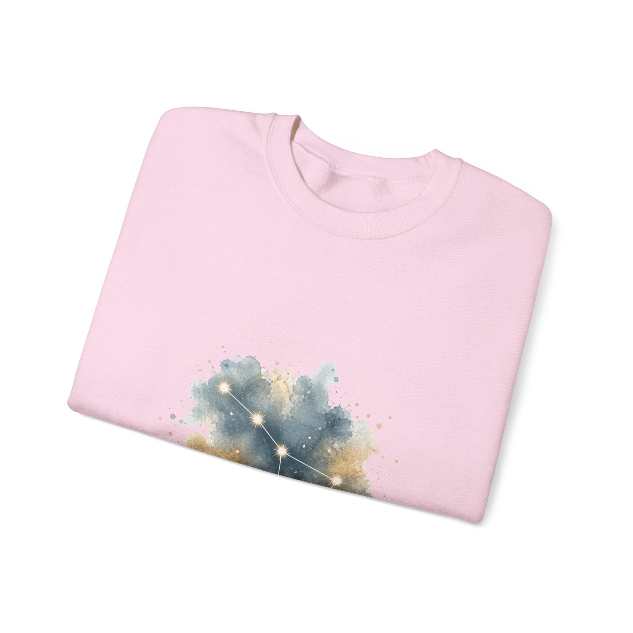 Matching Couple Sweatshirt - Big & Little Dipper Matching Couple Premium Fleece Sweatshirt Watercolor Art His Hers Birthday Gift - Design A