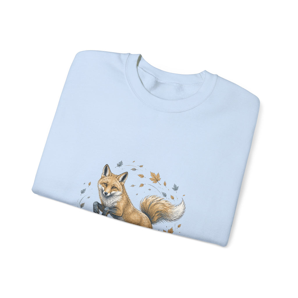 Matching Couple Sweatshirt - Fox & Rabbit Matching Couple Crewneck Sweatshirt Hand-Drawn Art His Hers Best Friend Gift - Design A