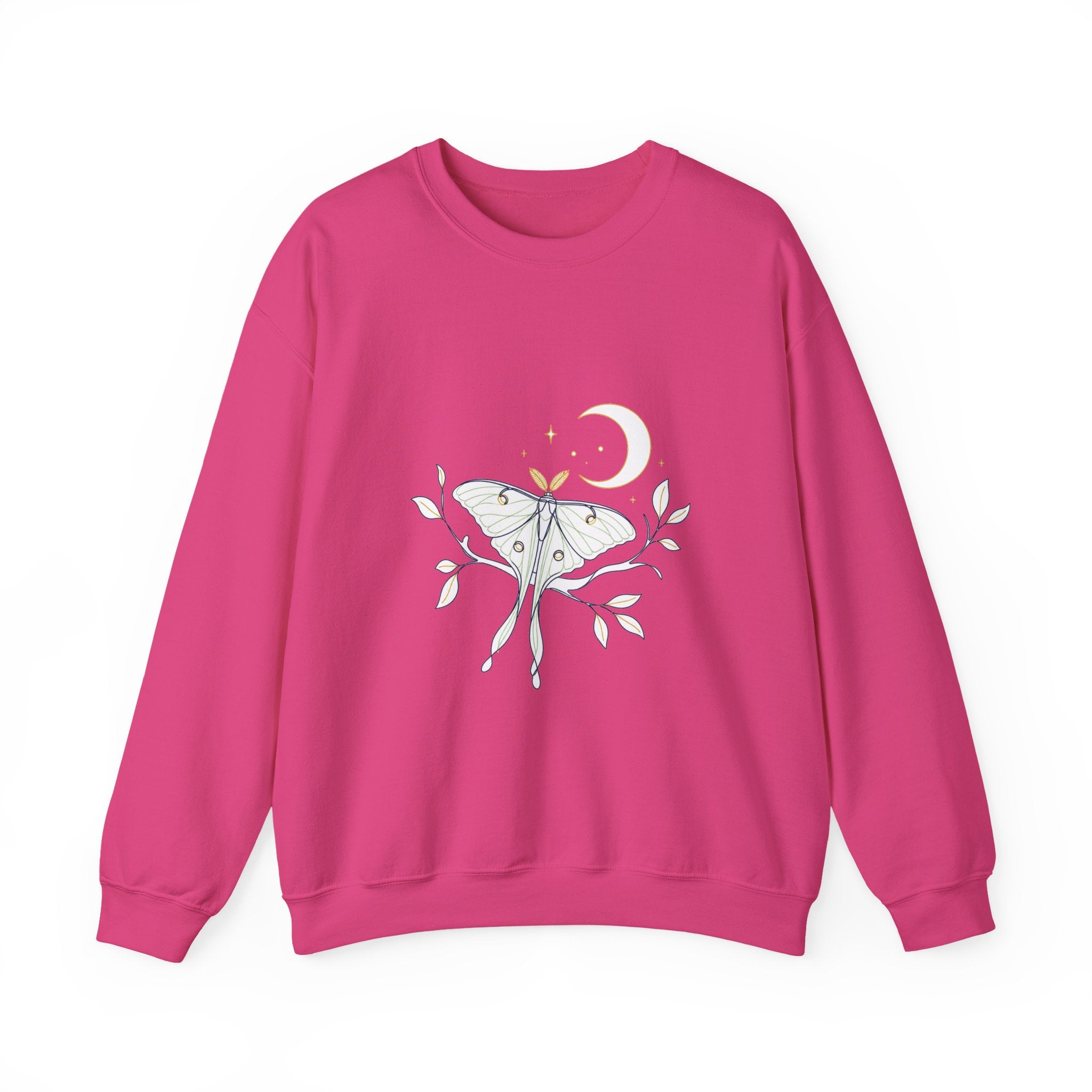 Matching Couple Sweatshirt - Butterfly & Moth Matching Couple Premium Fleece Sweatshirt Minimalist Art His Hers Christmas Gift - Design B