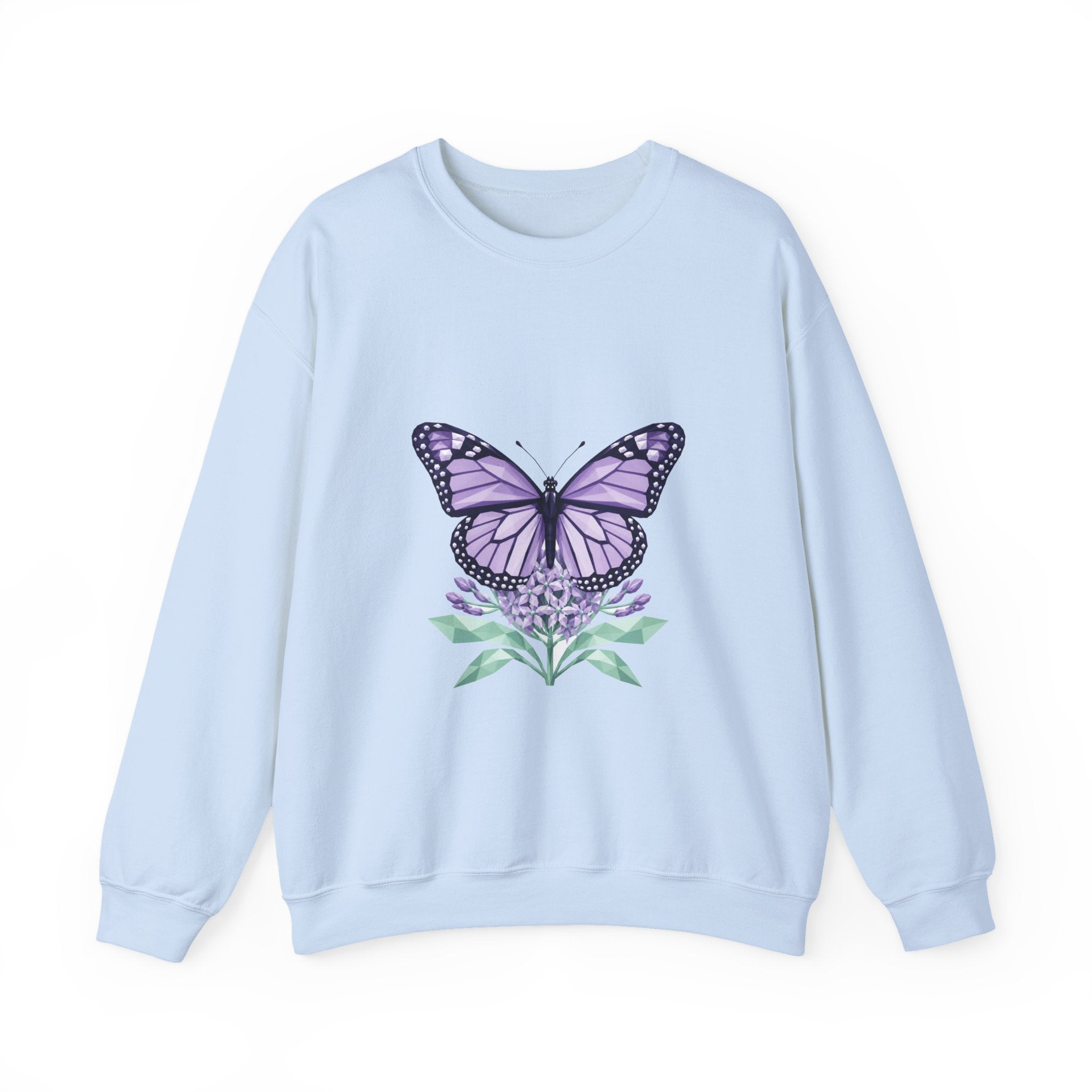 Matching Couple Sweatshirt - Butterfly & Moth Matching Couple Comfort Colors Crew Geometric Art His Hers Love Gift - Design A