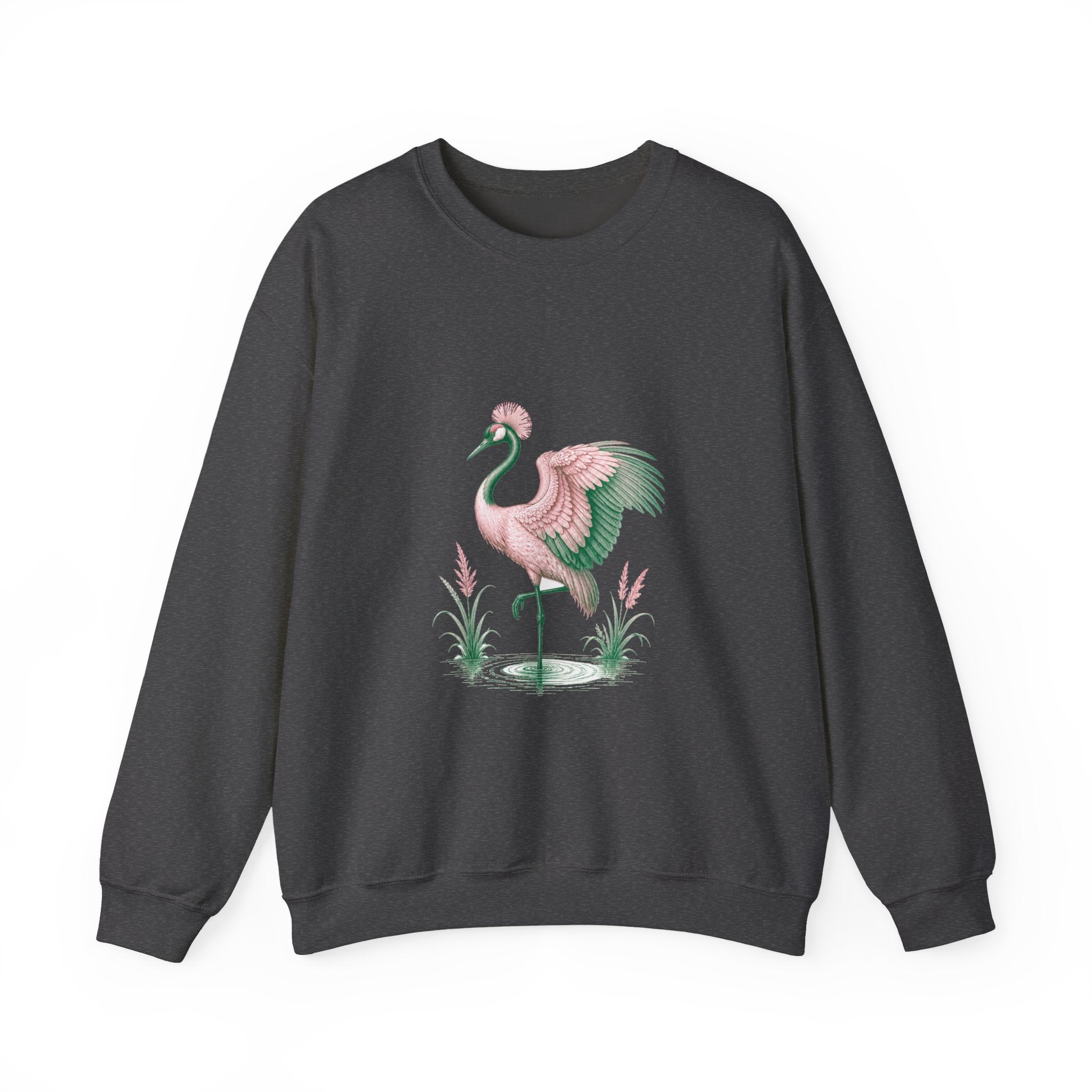 Matching Couple Sweatshirt - Tiger & Crane Matching Couple Comfort Colors Crew Vintage Art His Hers Honeymoon Gift - Design B