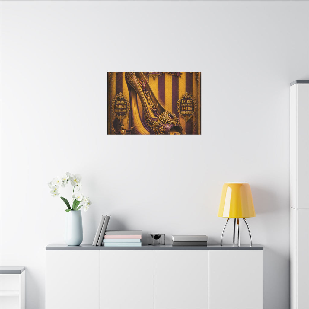 High Heel Slide Wall Art Canvas 16×20 Baroque Home Office Decor Maximalist Print