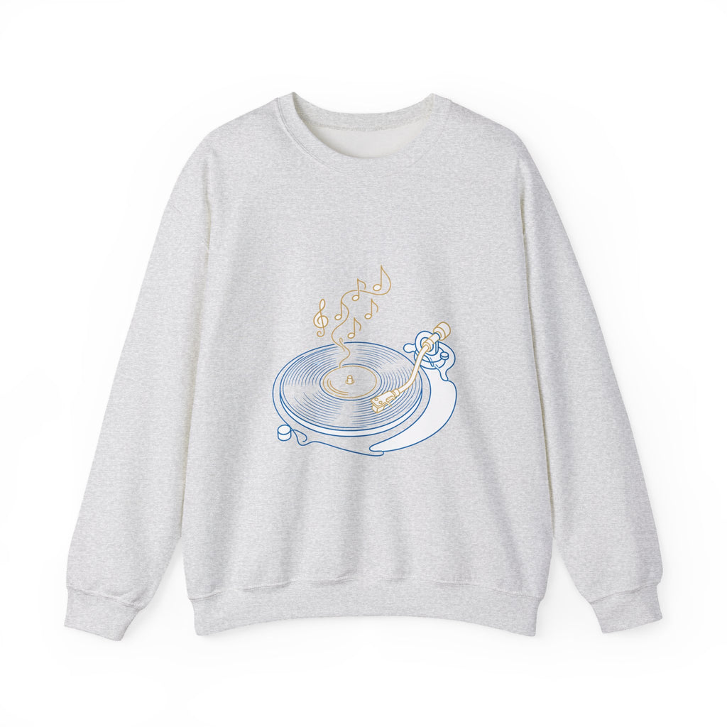Matching Couple Sweatshirt - Vinyl & Cassette Matching Couple Comfort Colors Crew Minimalist Art His Hers Christmas Gift - Design A