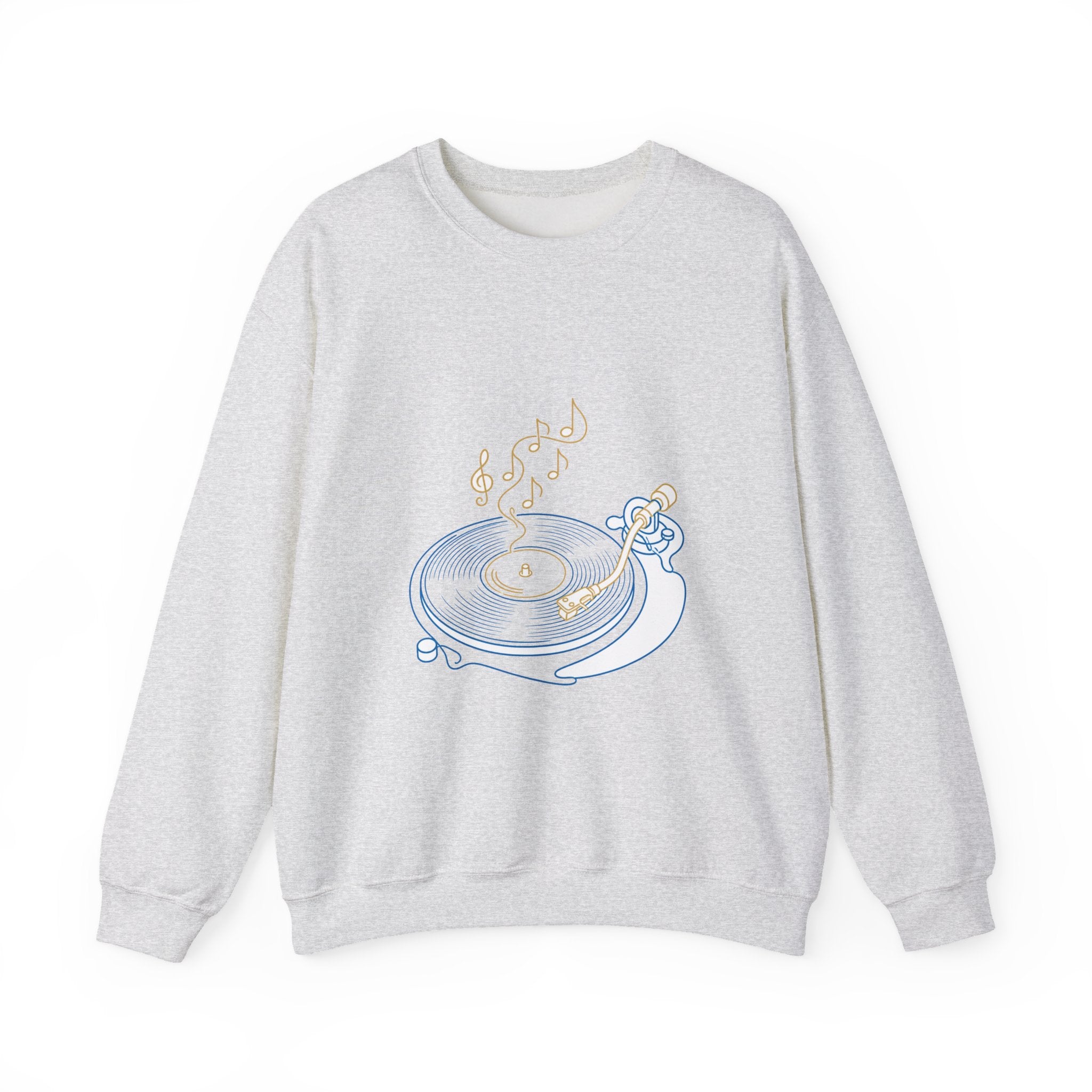 Matching Couple Sweatshirt - Vinyl & Cassette Matching Couple Comfort Colors Crew Minimalist Art His Hers Christmas Gift - Design A